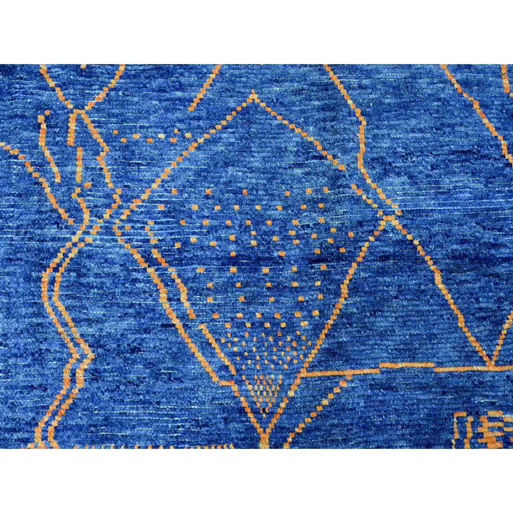 Tribal-Geometric-Hand-Knotted-Rug-102090
