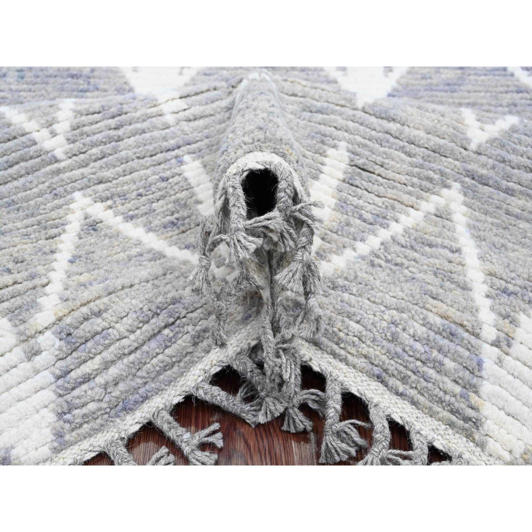 Tribal-Geometric-Hand-Knotted-Rug-102095