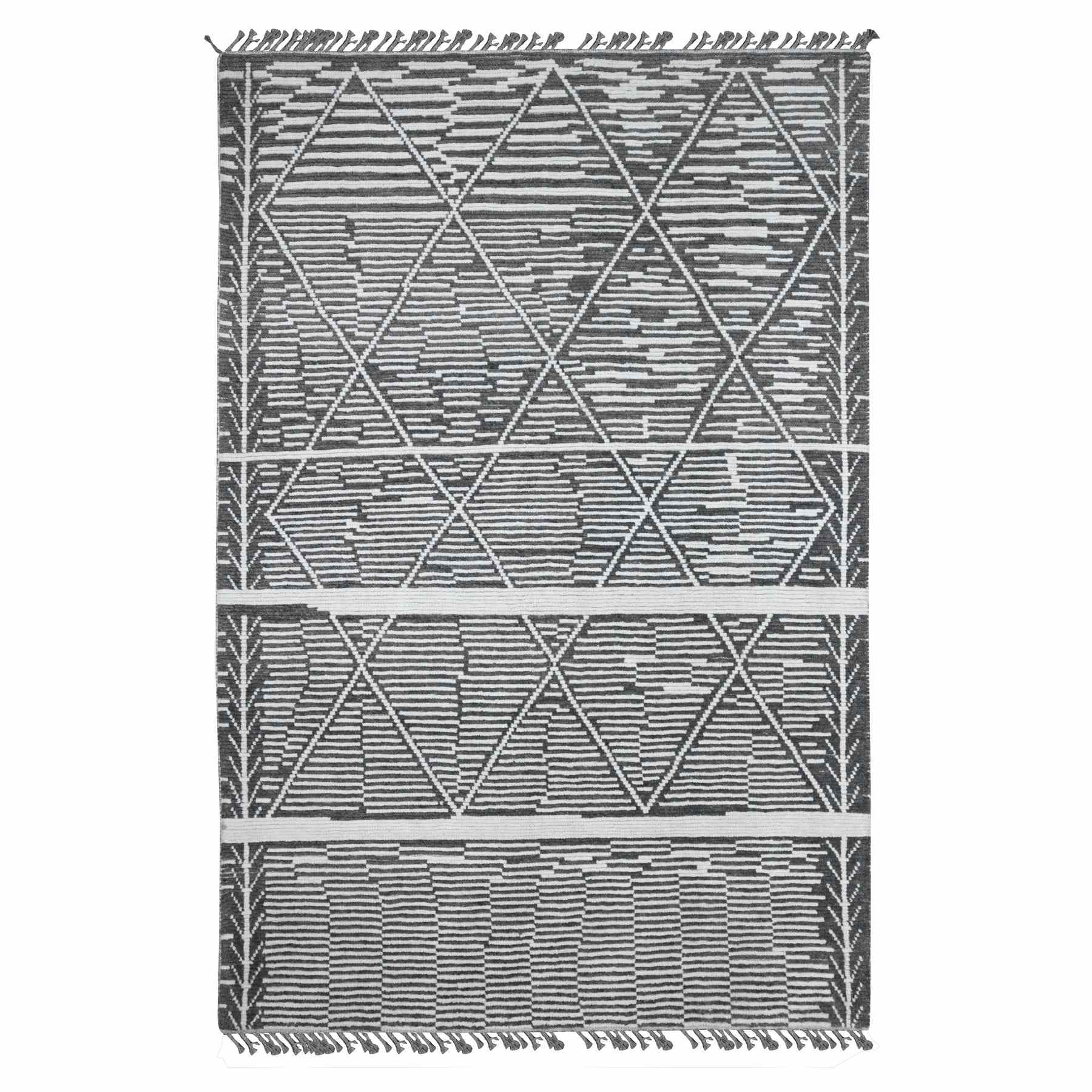 Tribal-Geometric-Hand-Knotted-Rug-102110