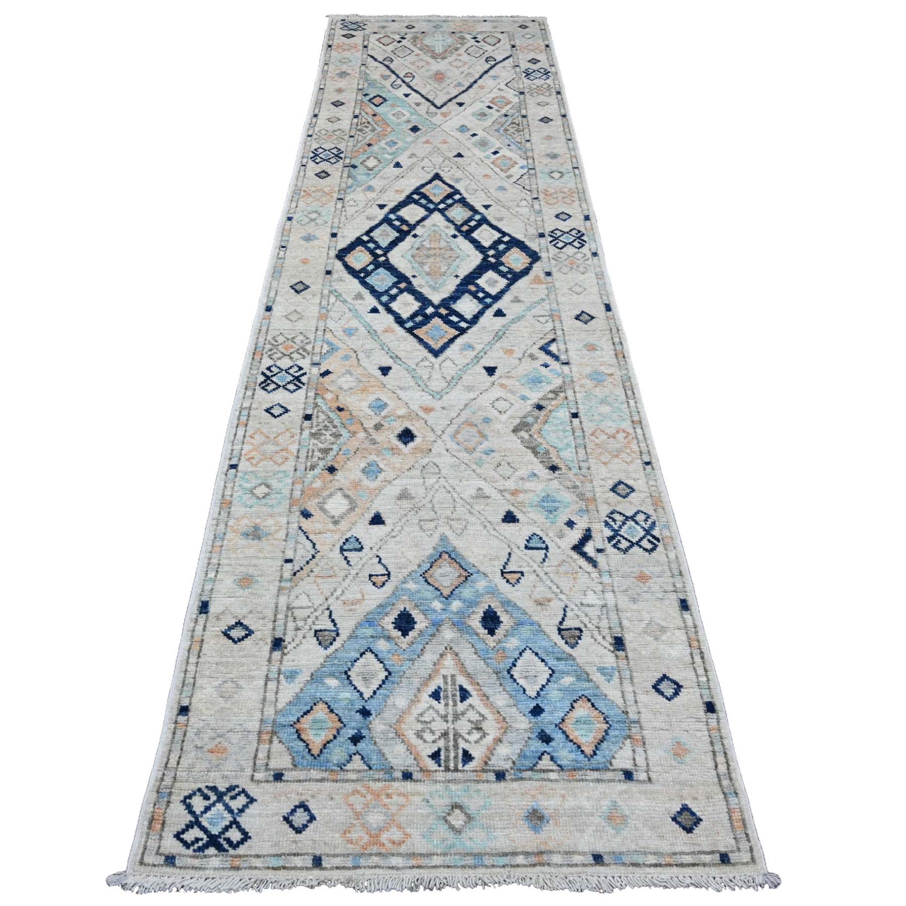 Oushak-And-Peshawar-Hand-Knotted-Rug-102650