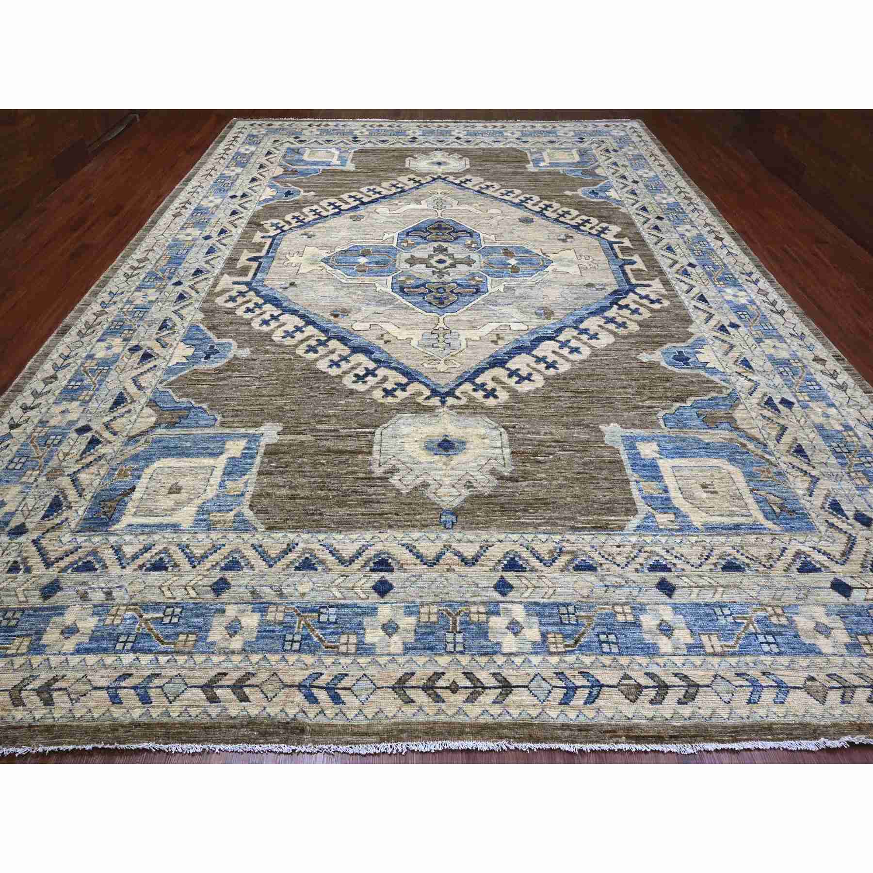 Oushak-And-Peshawar-Hand-Knotted-Rug-102690