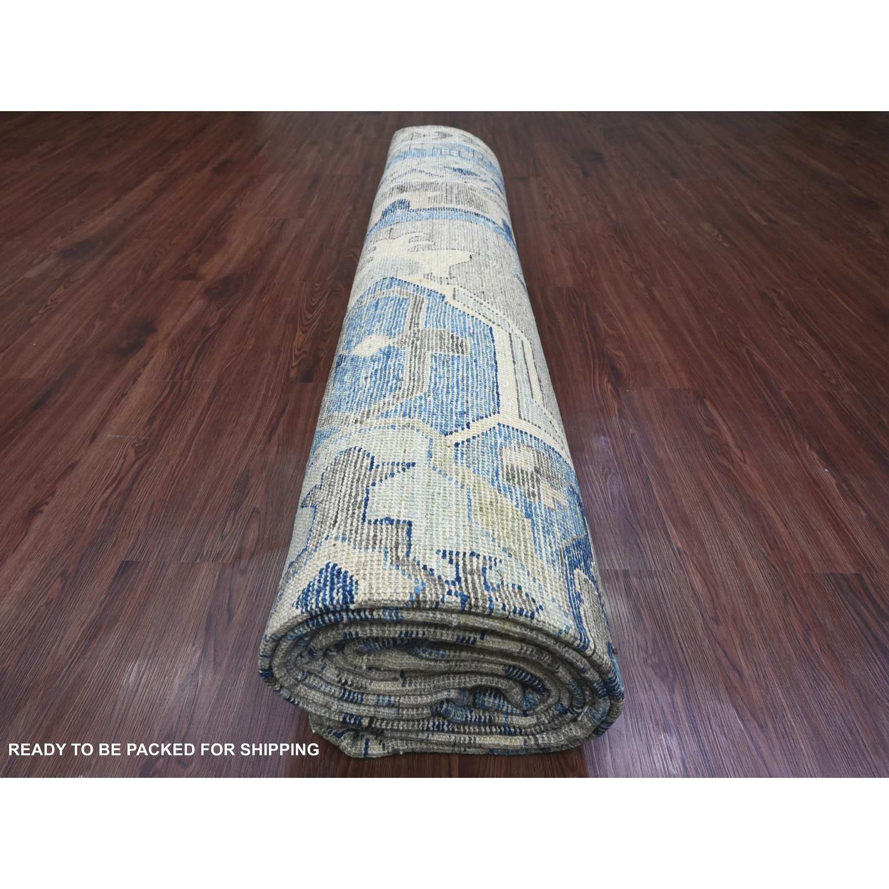 Oushak-And-Peshawar-Hand-Knotted-Rug-102690