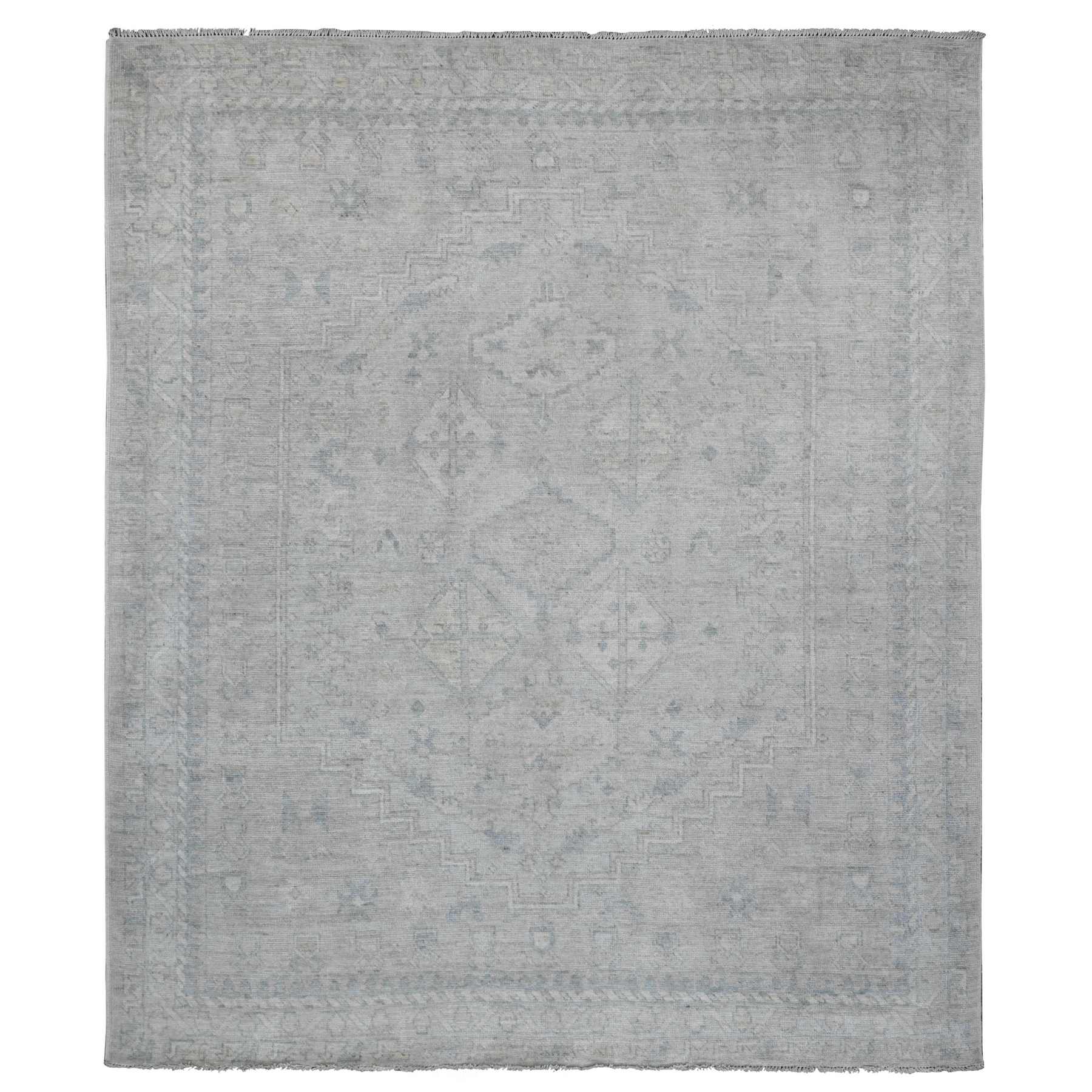 Oushak-And-Peshawar-Hand-Knotted-Rug-102695