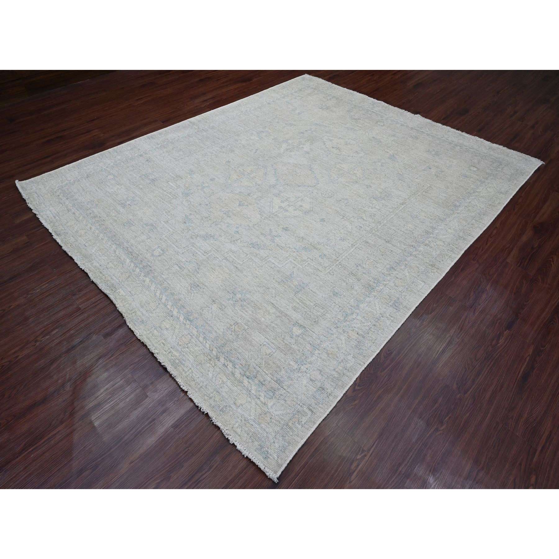 Oushak-And-Peshawar-Hand-Knotted-Rug-102695