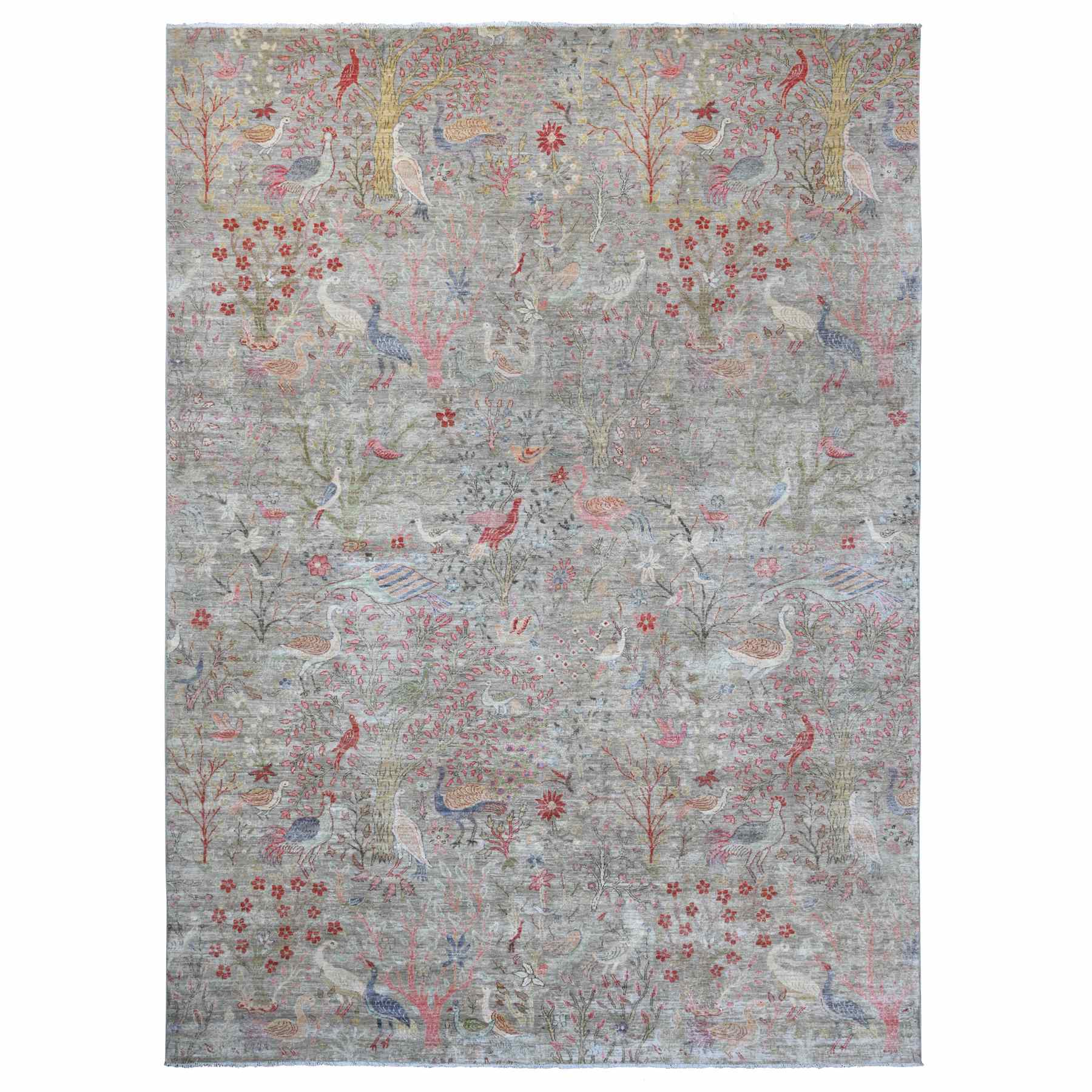 Oushak-And-Peshawar-Hand-Knotted-Rug-102795