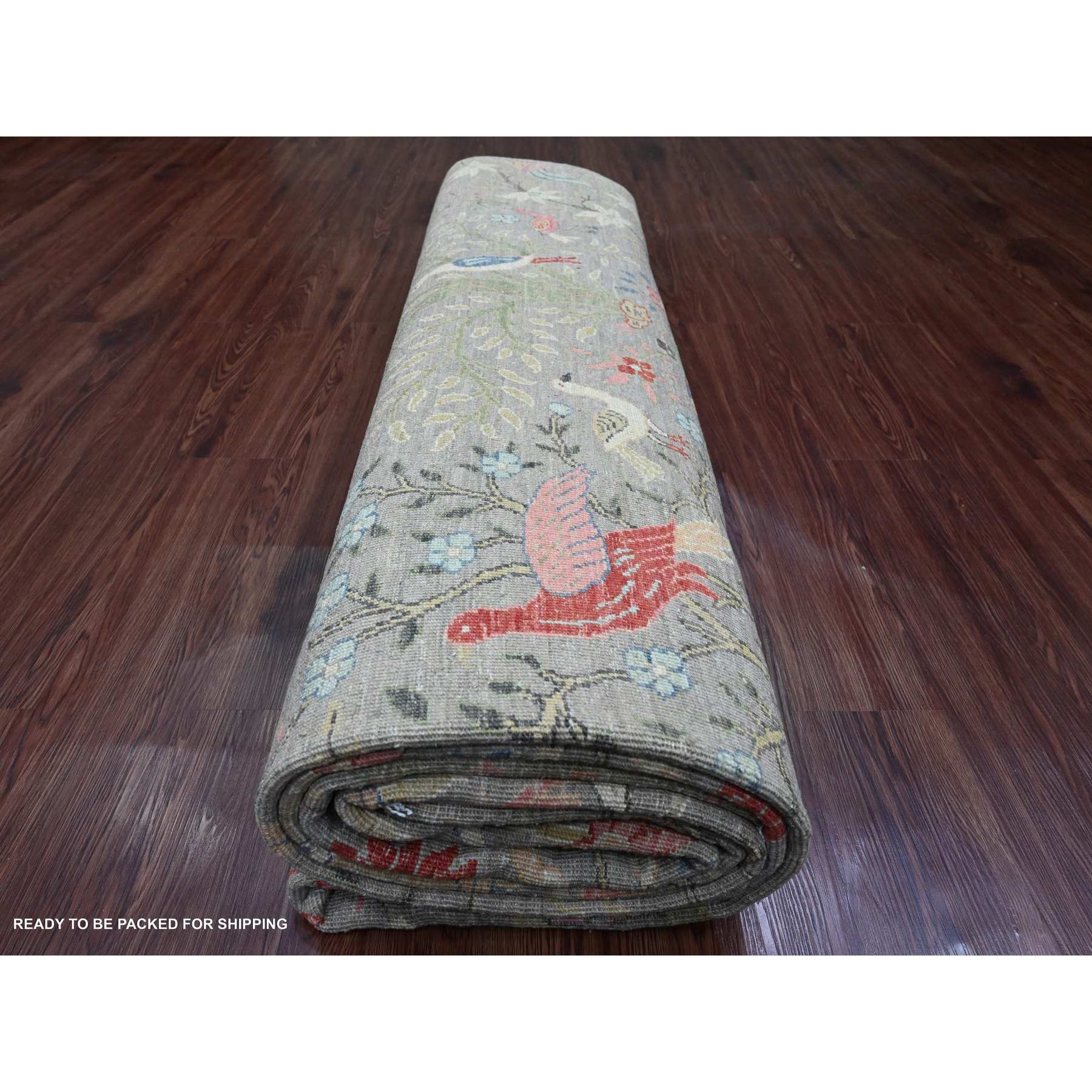Oushak-And-Peshawar-Hand-Knotted-Rug-102795