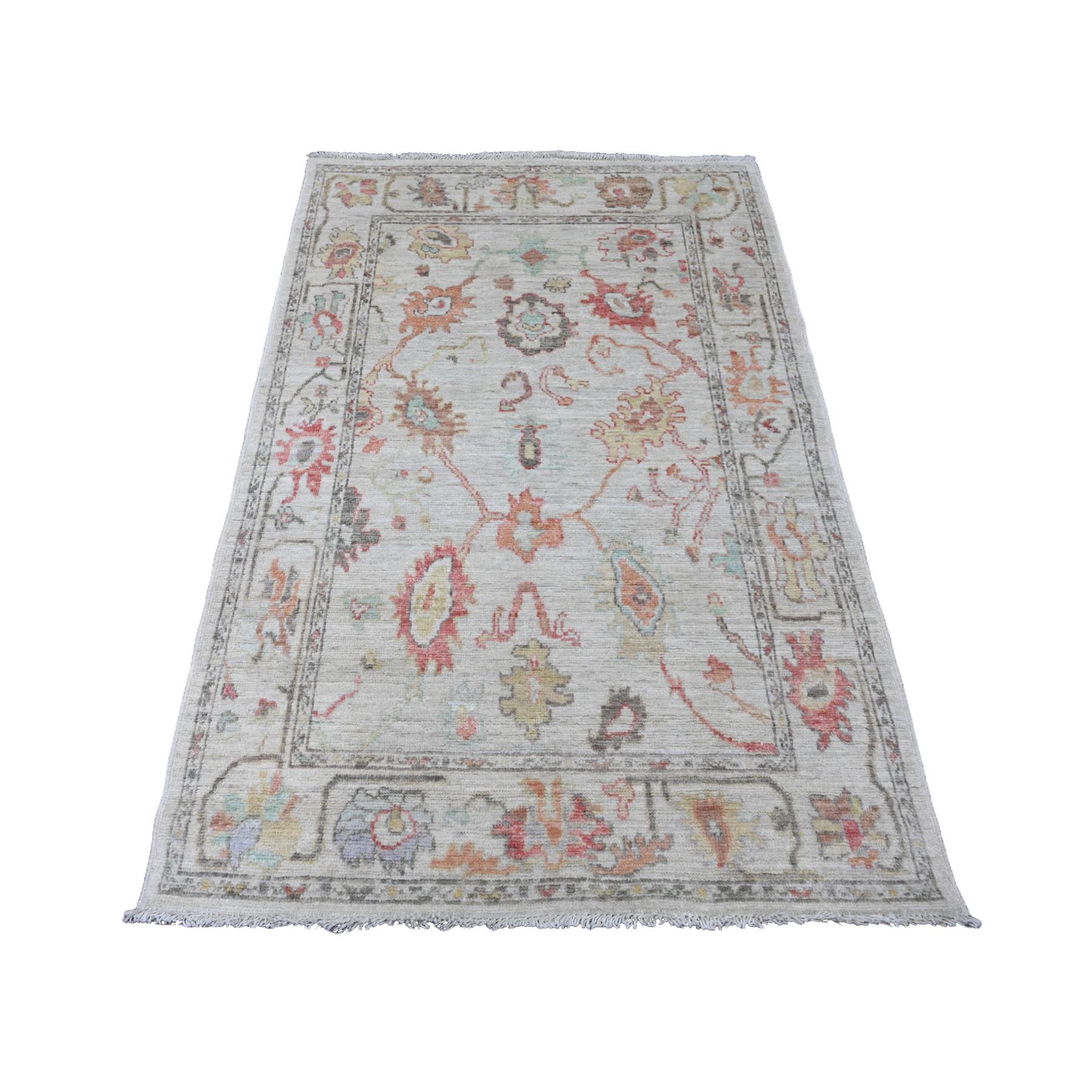 Oushak-And-Peshawar-Hand-Knotted-Rug-102840