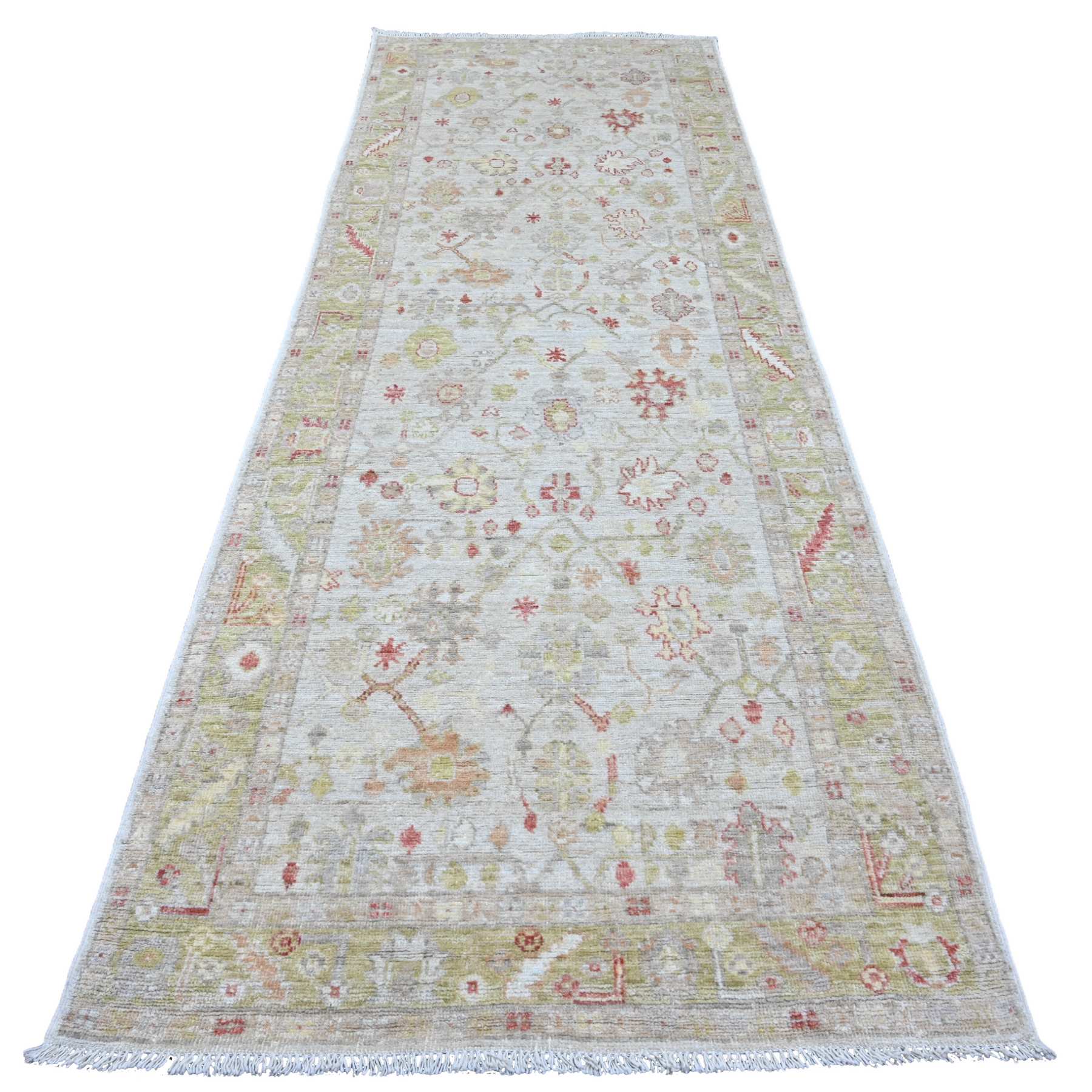 Oushak-And-Peshawar-Hand-Knotted-Rug-102855