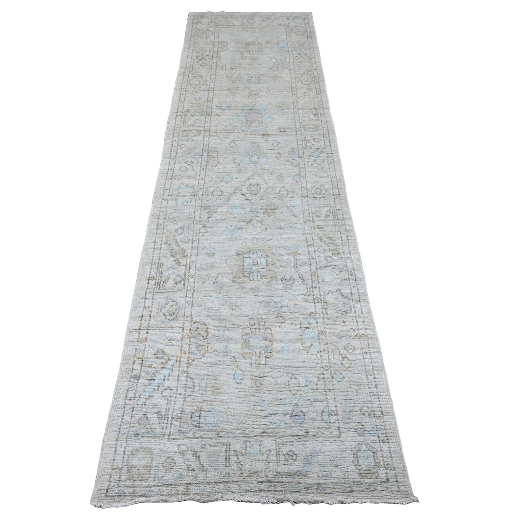 Oushak-And-Peshawar-Hand-Knotted-Rug-102955