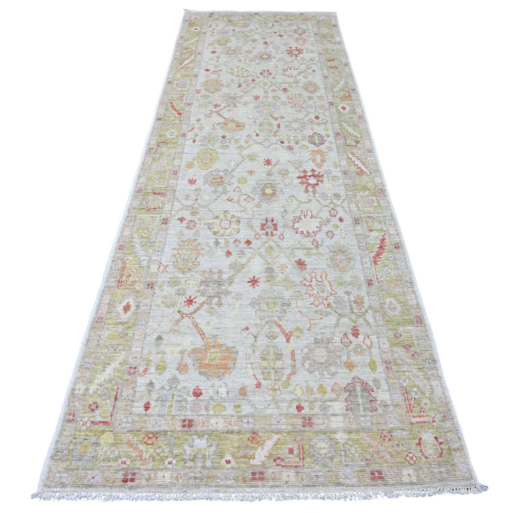 Oushak-And-Peshawar-Hand-Knotted-Rug-103000