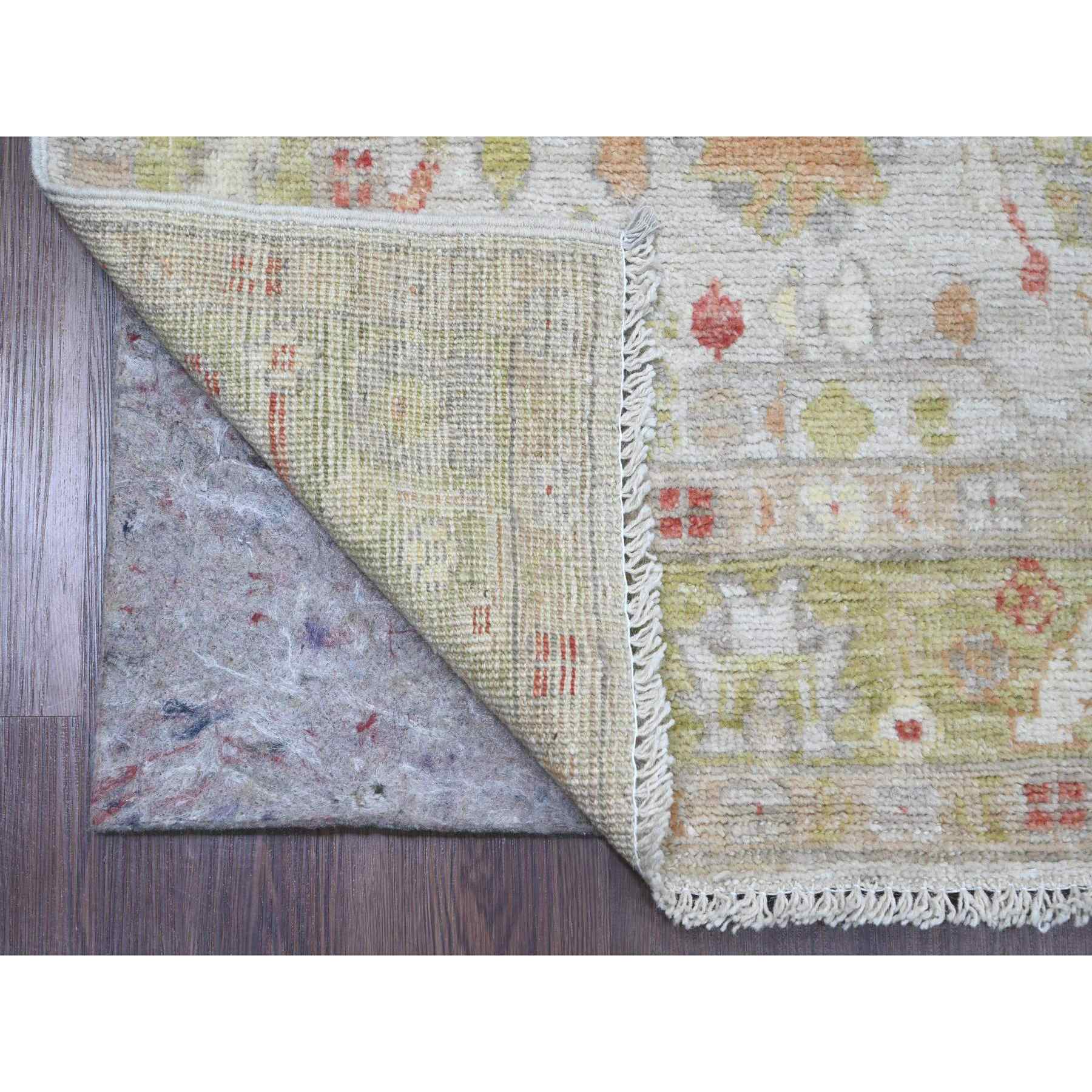 Oushak-And-Peshawar-Hand-Knotted-Rug-103000