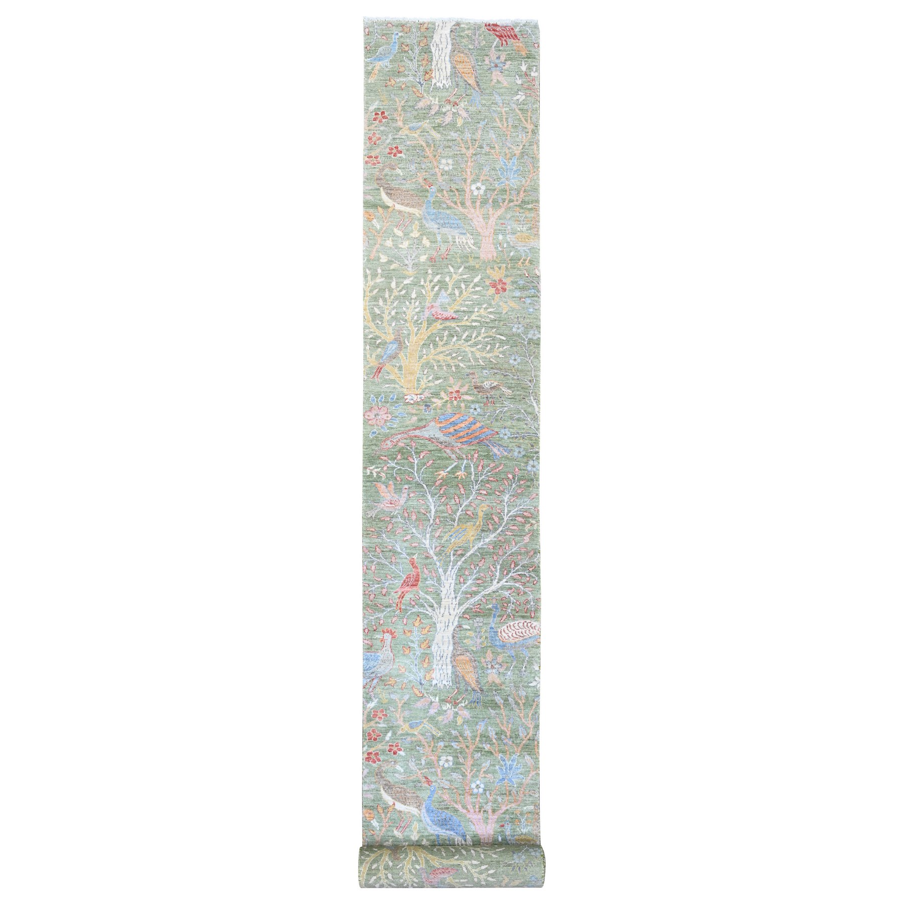 Oushak-And-Peshawar-Hand-Knotted-Rug-103070