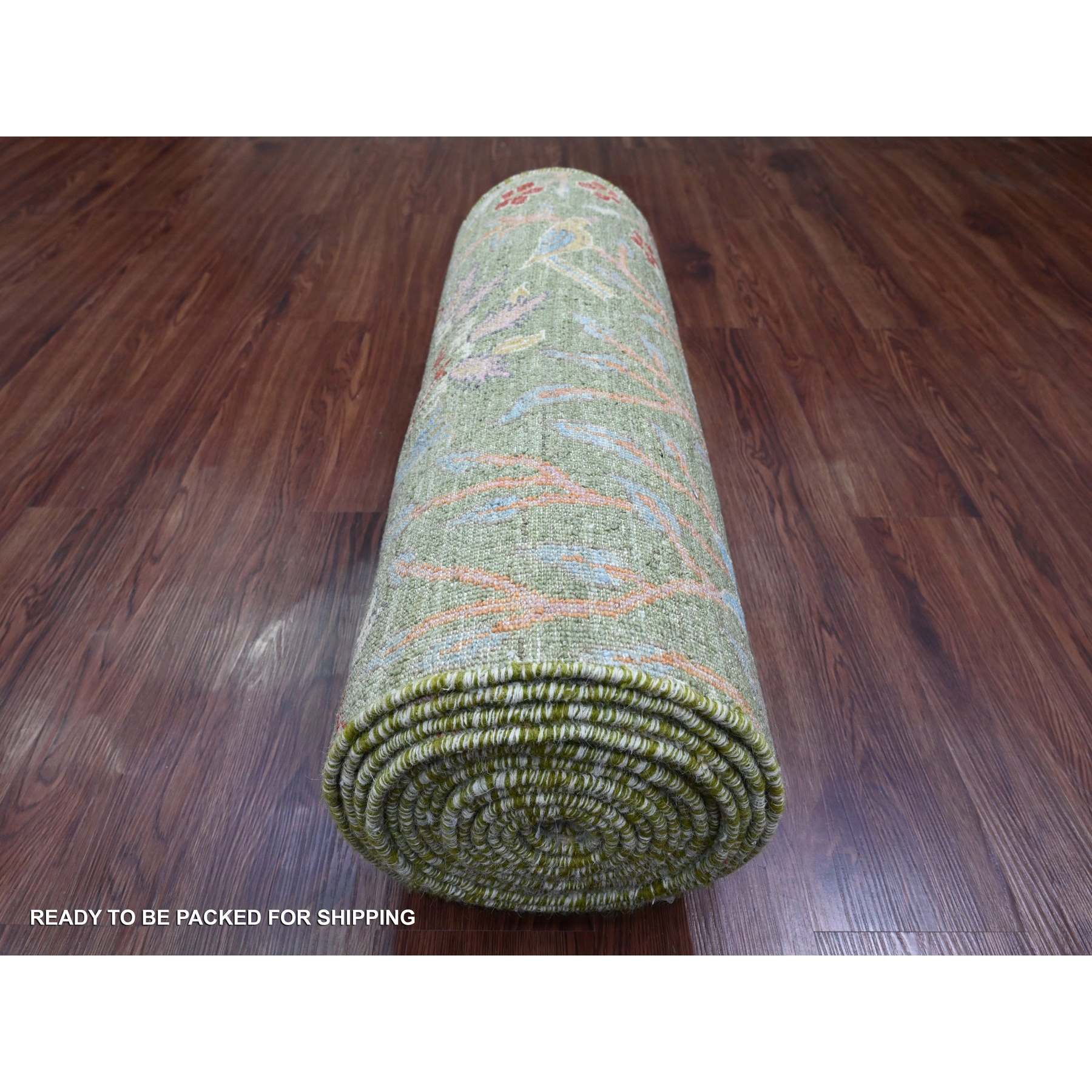 Oushak-And-Peshawar-Hand-Knotted-Rug-103070