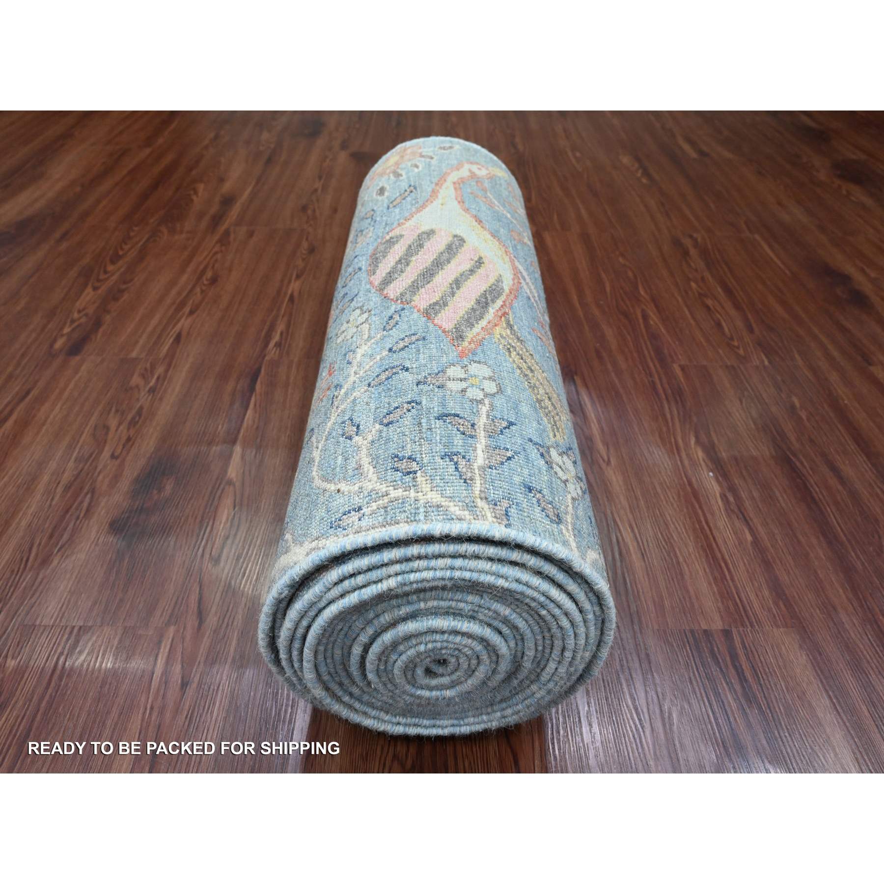 Oushak-And-Peshawar-Hand-Knotted-Rug-103080