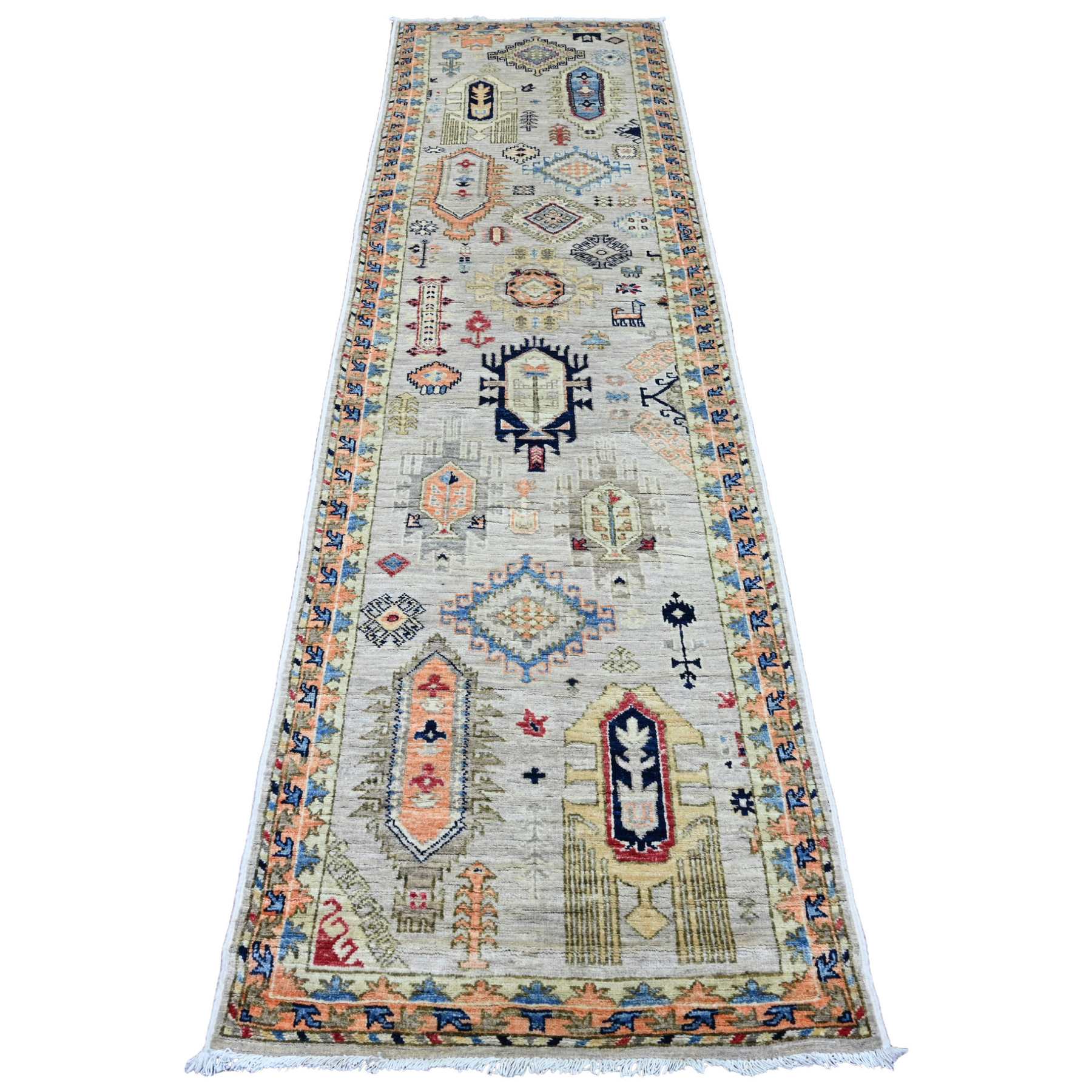 Oushak-And-Peshawar-Hand-Knotted-Rug-103160