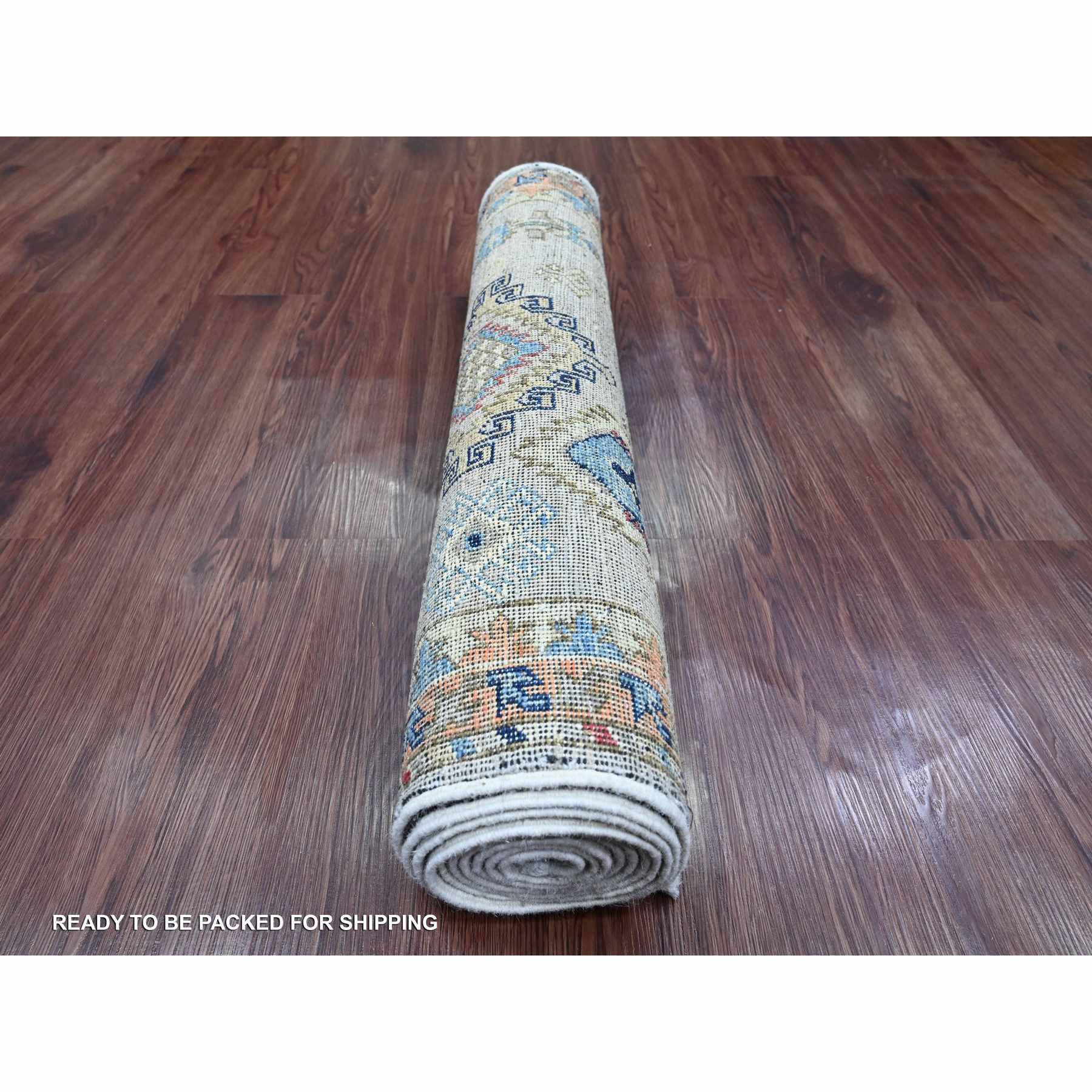 Oushak-And-Peshawar-Hand-Knotted-Rug-103160