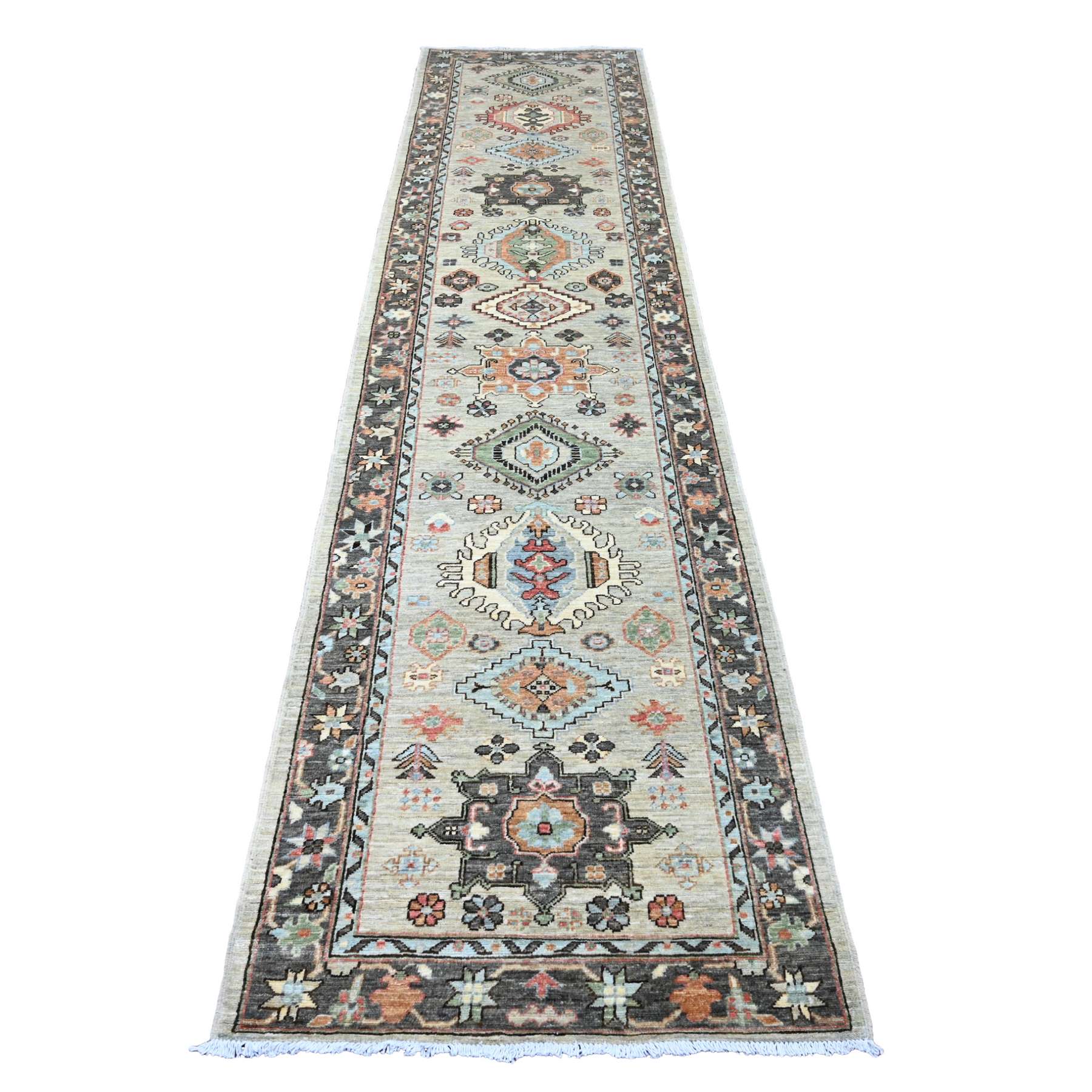Oushak-And-Peshawar-Hand-Knotted-Rug-103385