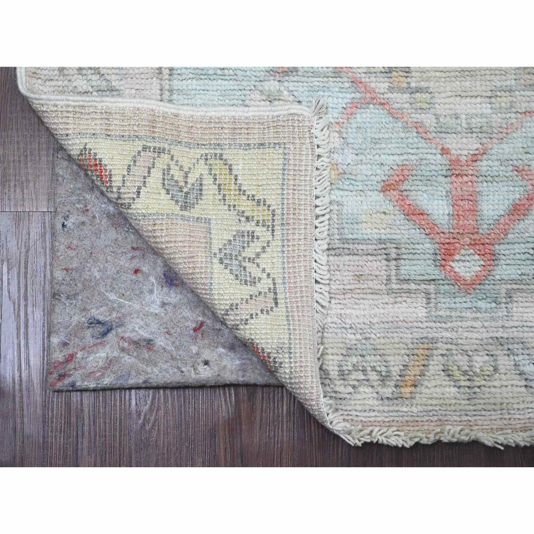 Oushak-And-Peshawar-Hand-Knotted-Rug-103490