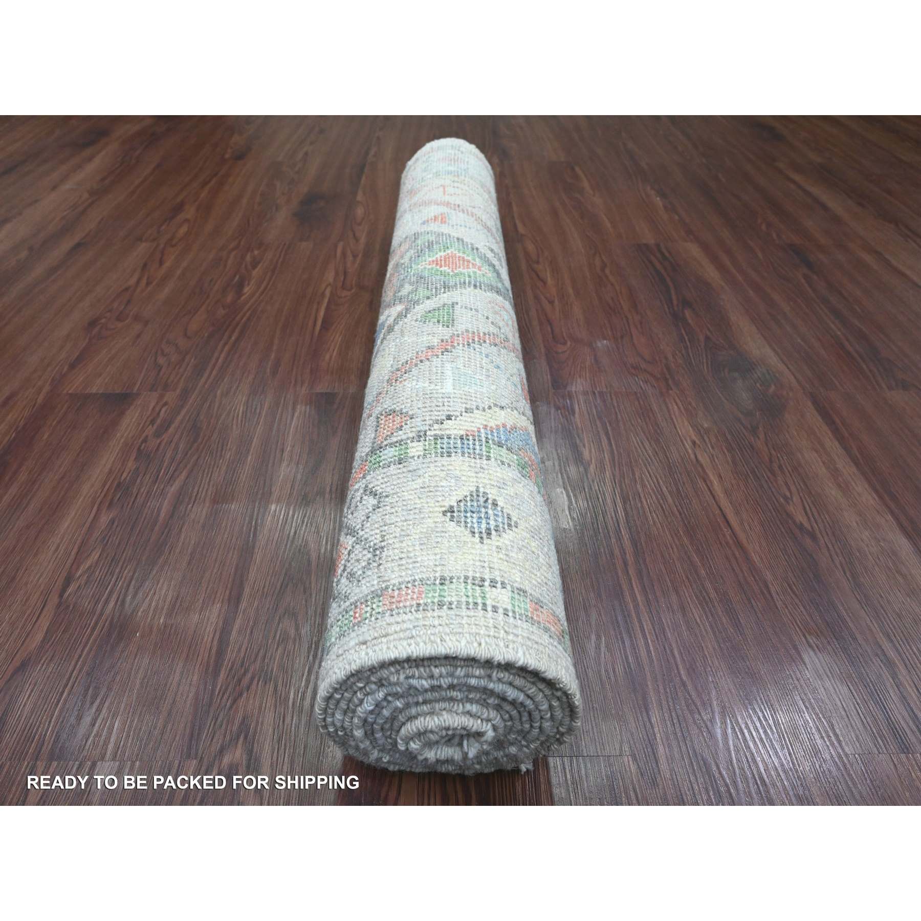 Oushak-And-Peshawar-Hand-Knotted-Rug-103495