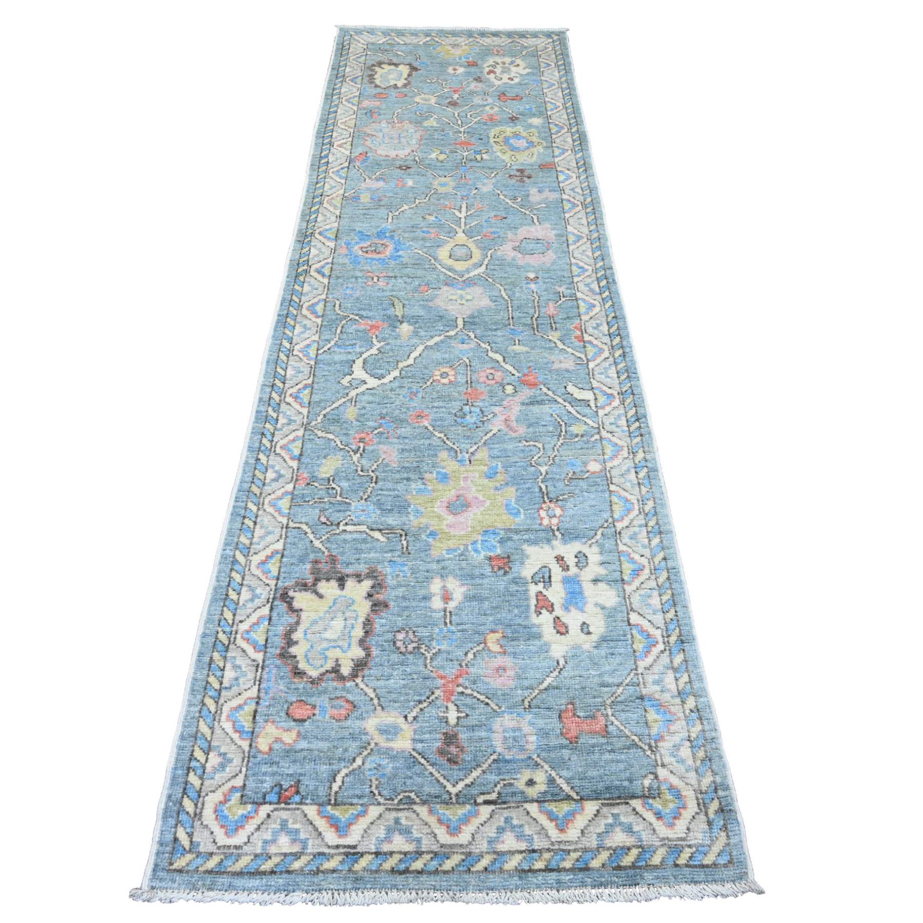 Oushak-And-Peshawar-Hand-Knotted-Rug-103505
