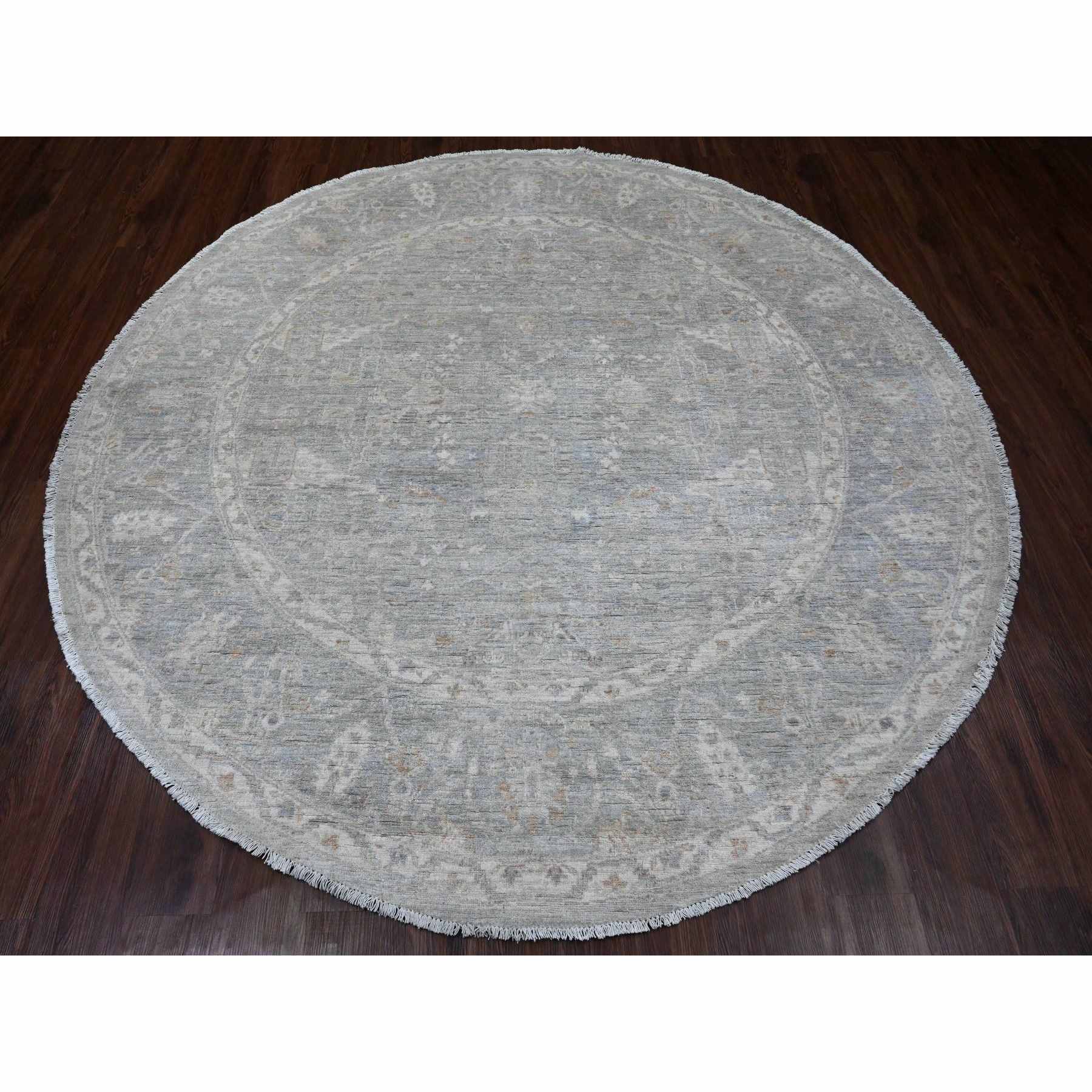 Oushak-And-Peshawar-Hand-Knotted-Rug-103655