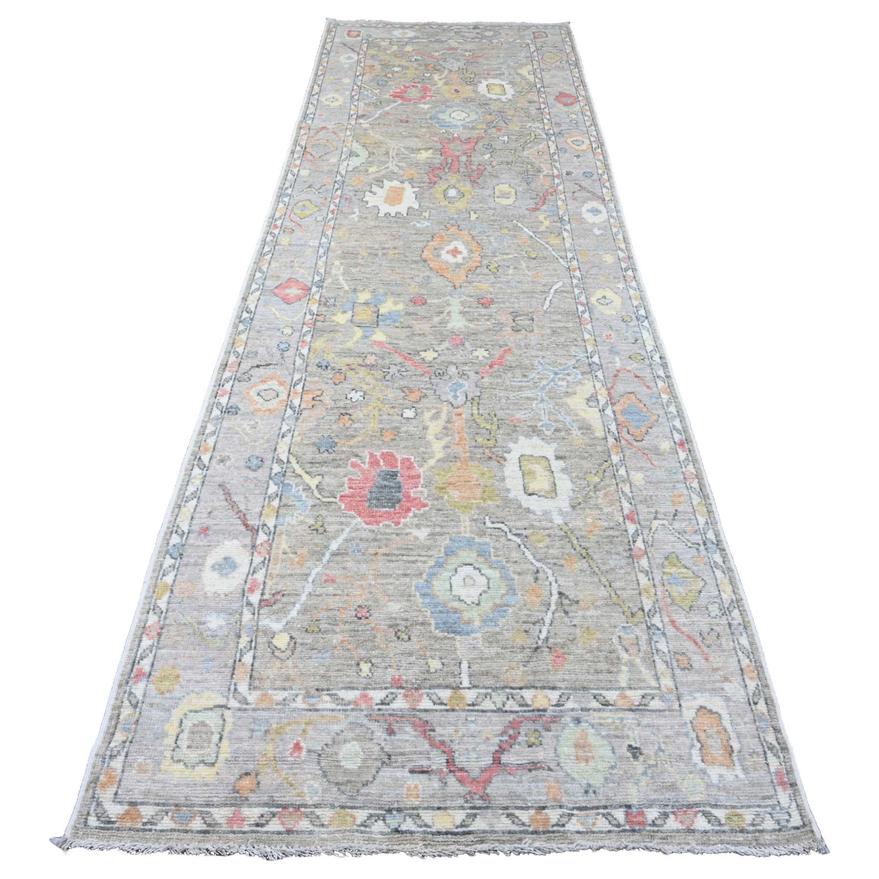 Oushak-And-Peshawar-Hand-Knotted-Rug-103795