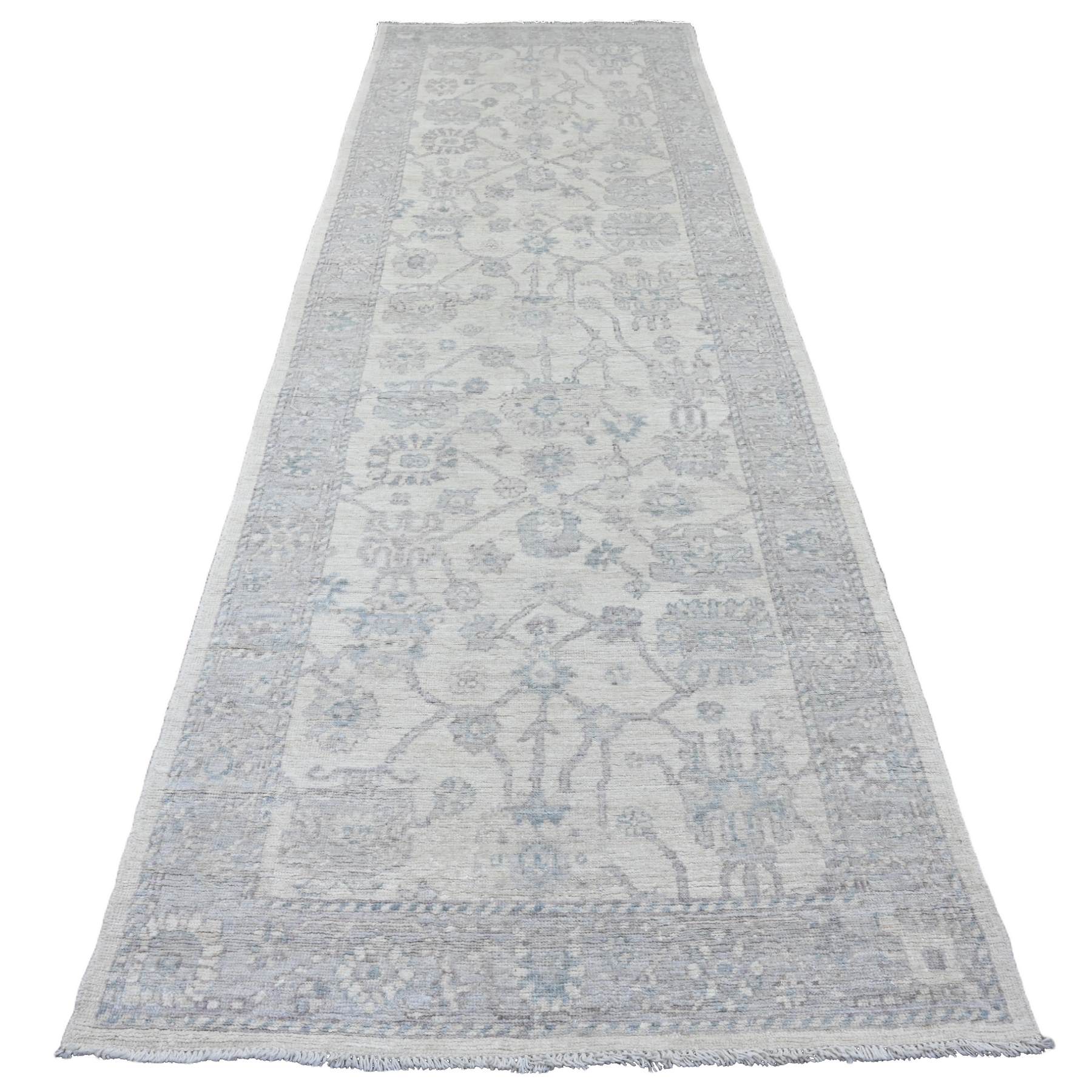 Oushak-And-Peshawar-Hand-Knotted-Rug-103820