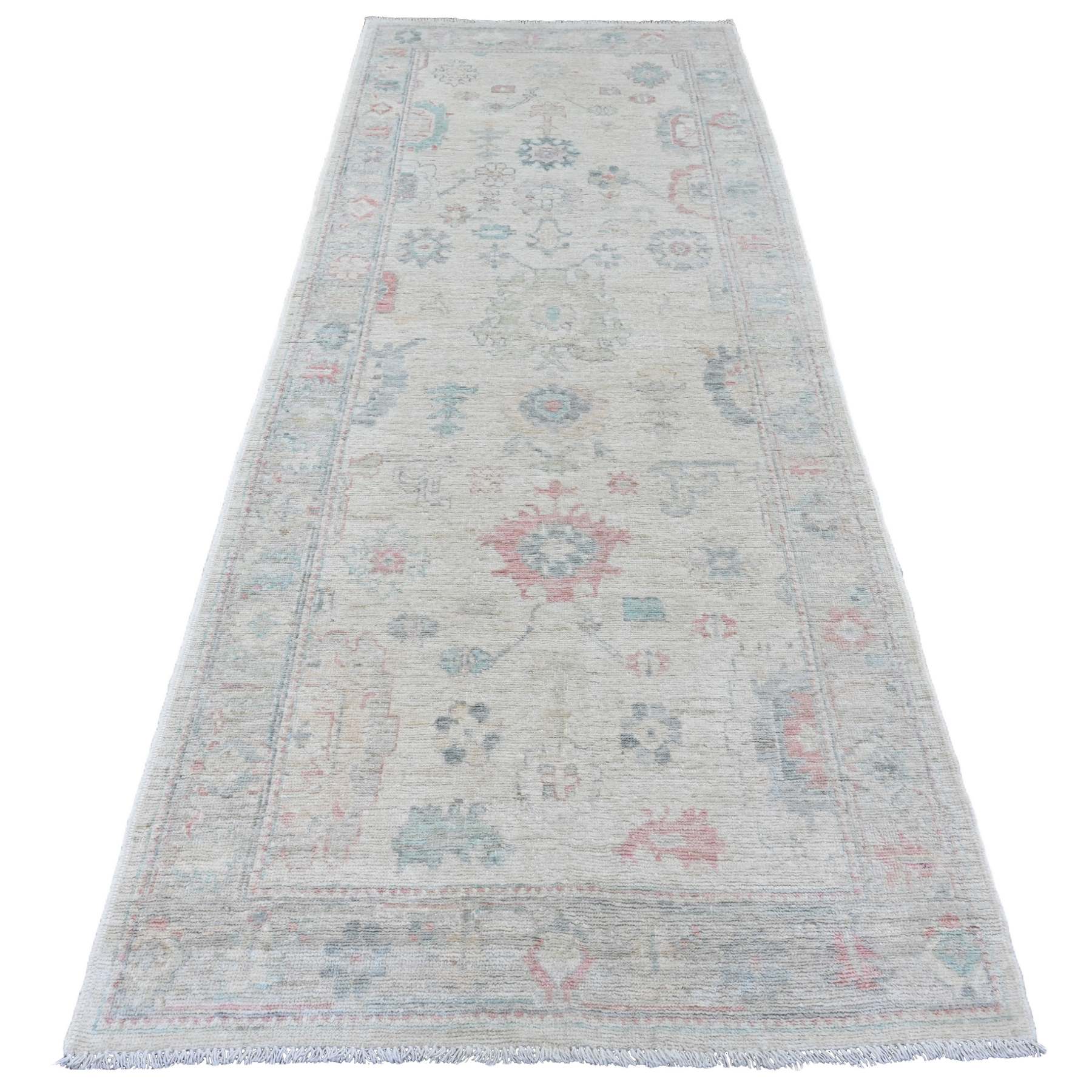 Oushak-And-Peshawar-Hand-Knotted-Rug-103835