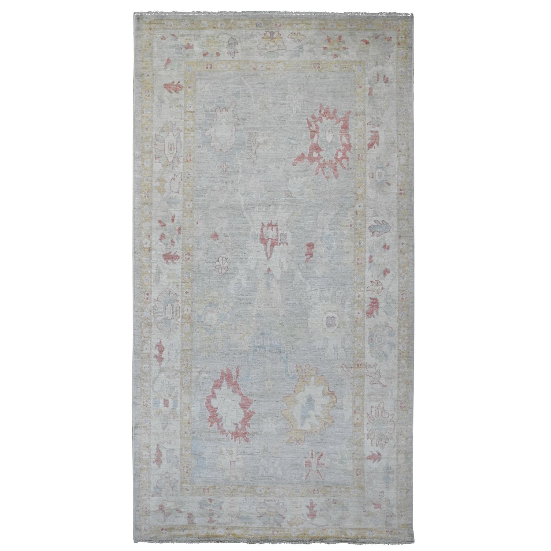 Oushak-And-Peshawar-Hand-Knotted-Rug-103905
