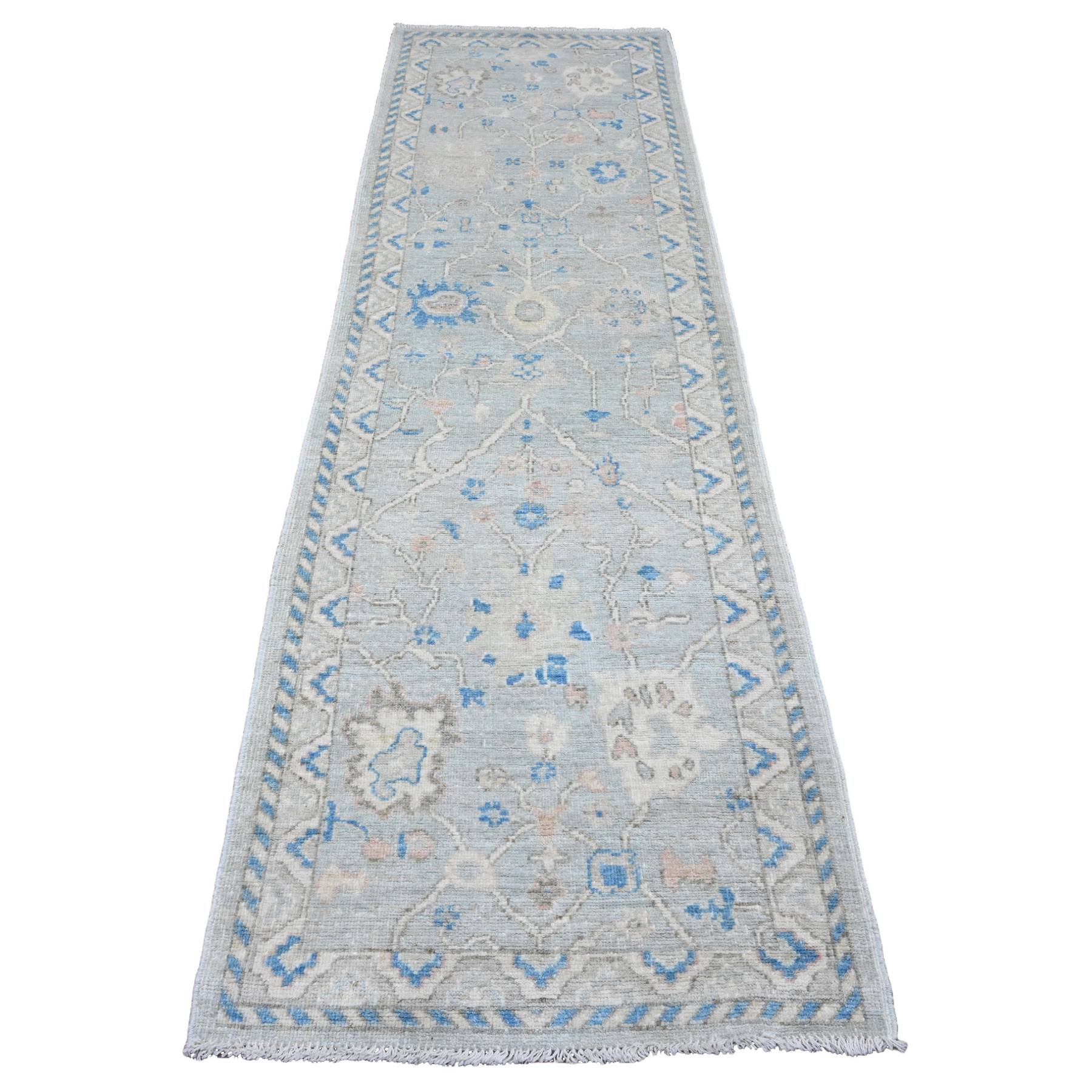 Oushak-And-Peshawar-Hand-Knotted-Rug-103930