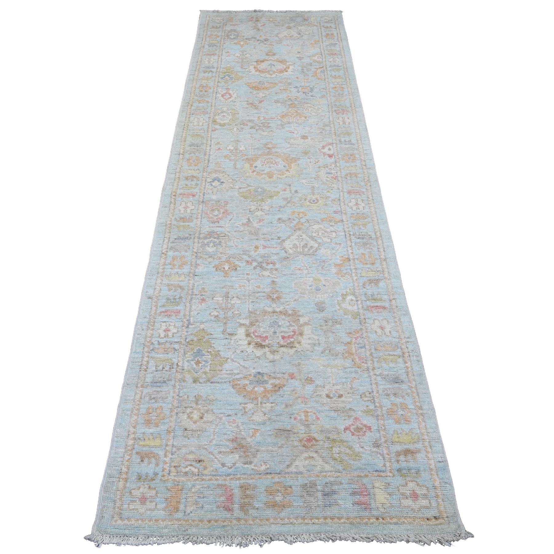 Oushak-And-Peshawar-Hand-Knotted-Rug-104050