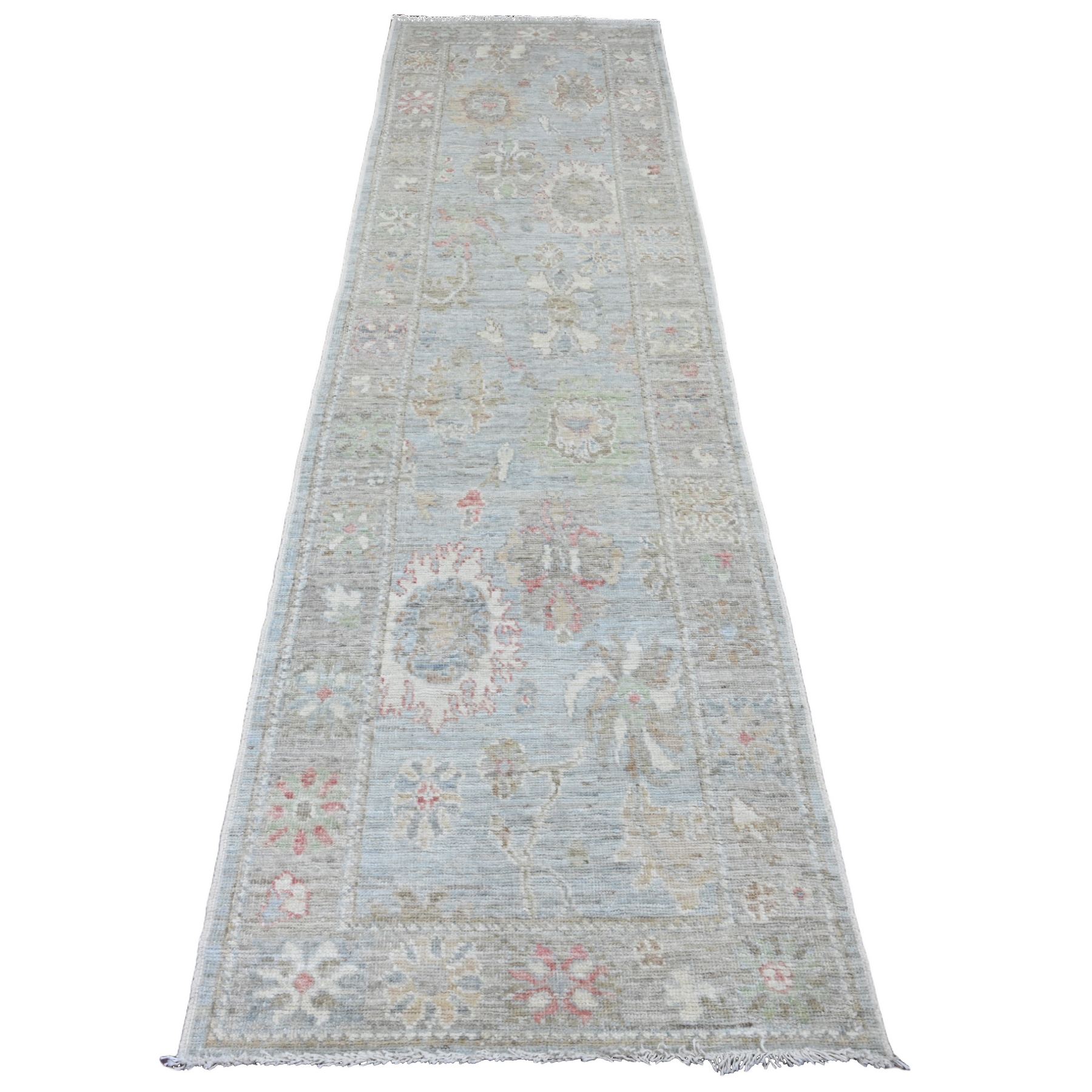 Oushak-And-Peshawar-Hand-Knotted-Rug-104060