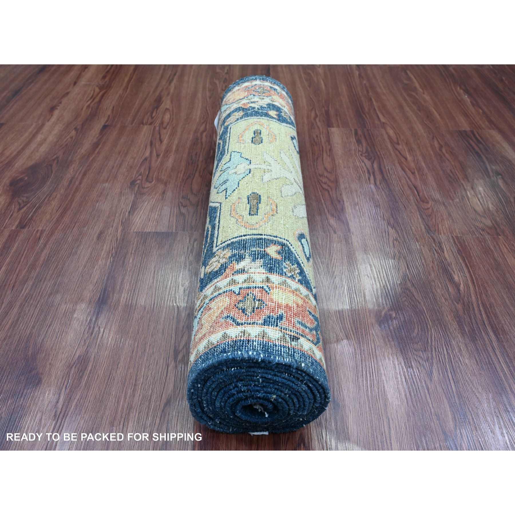 Oushak-And-Peshawar-Hand-Knotted-Rug-104075