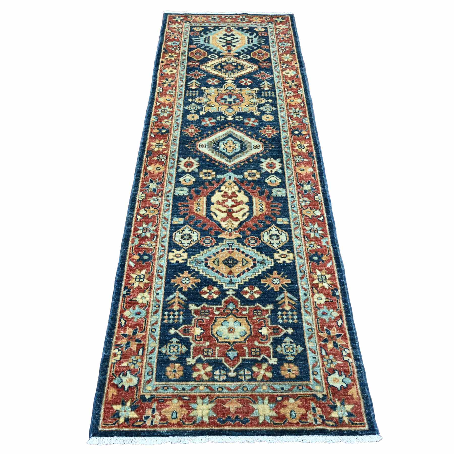 Oushak-And-Peshawar-Hand-Knotted-Rug-104095