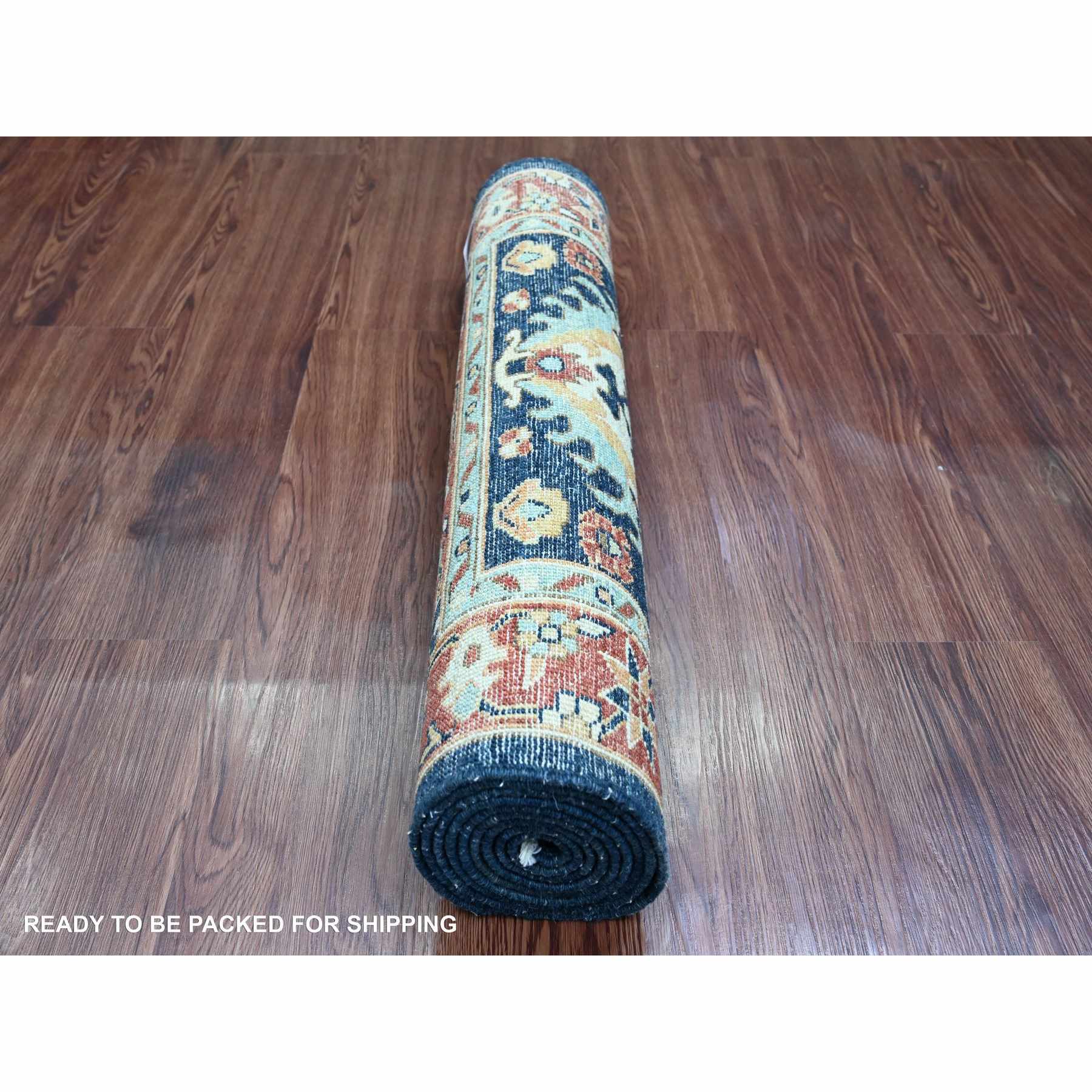 Oushak-And-Peshawar-Hand-Knotted-Rug-104095