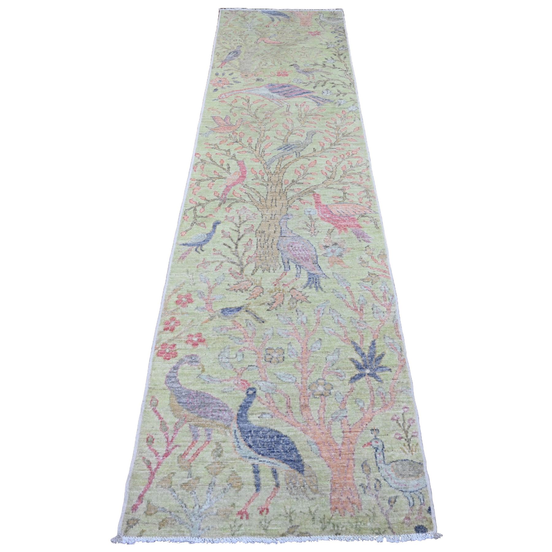Oushak-And-Peshawar-Hand-Knotted-Rug-104280