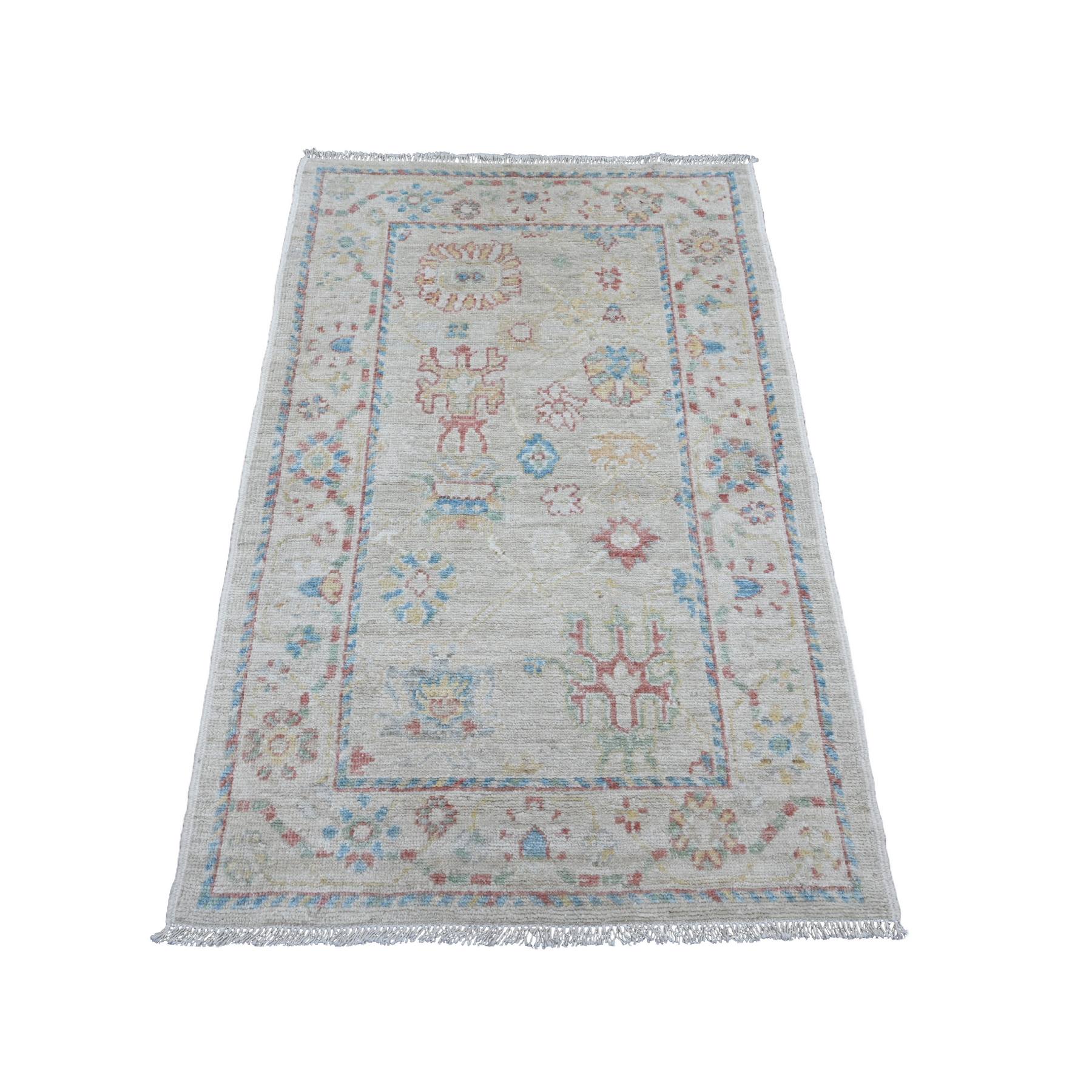 Oushak-And-Peshawar-Hand-Knotted-Rug-104405