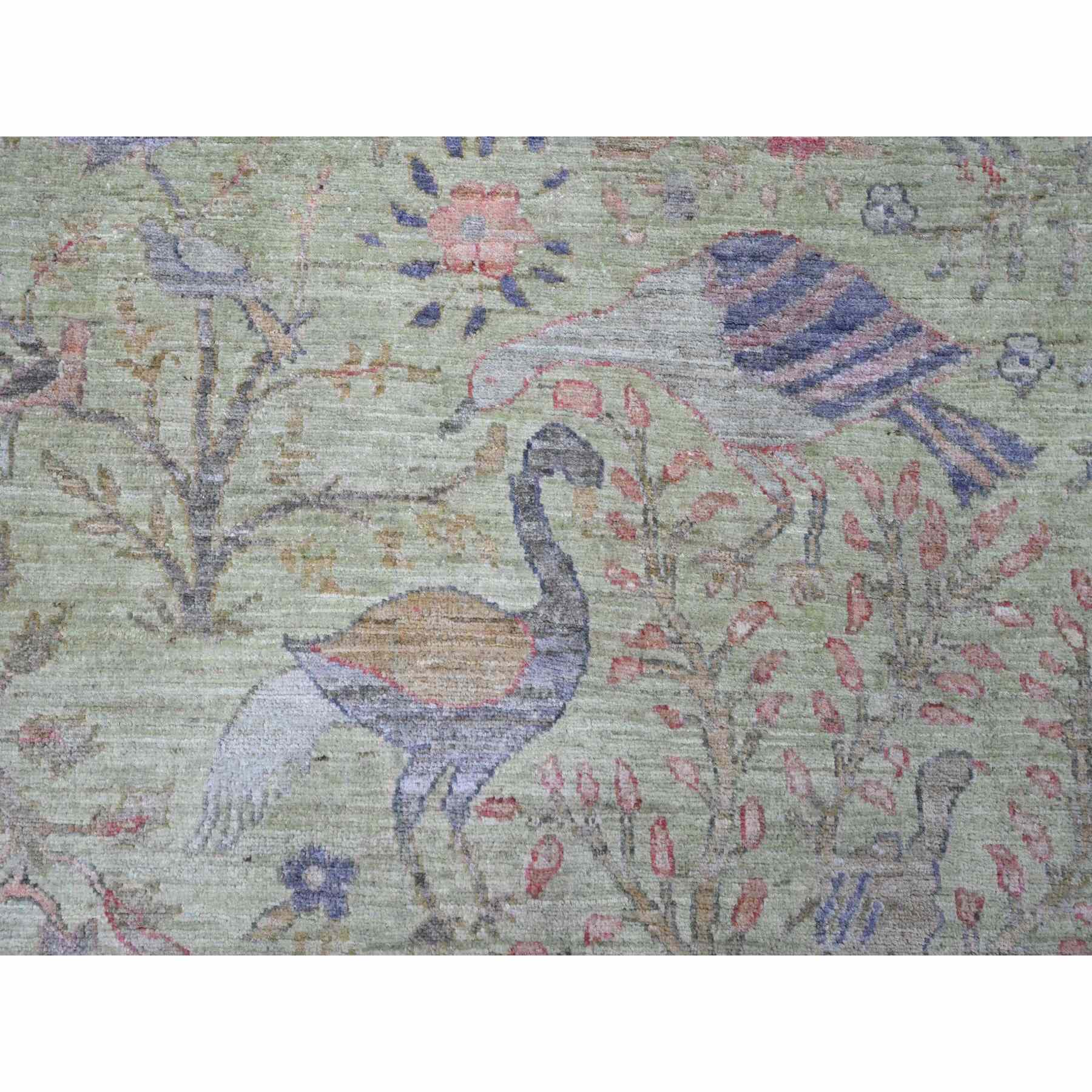 Oushak-And-Peshawar-Hand-Knotted-Rug-104445