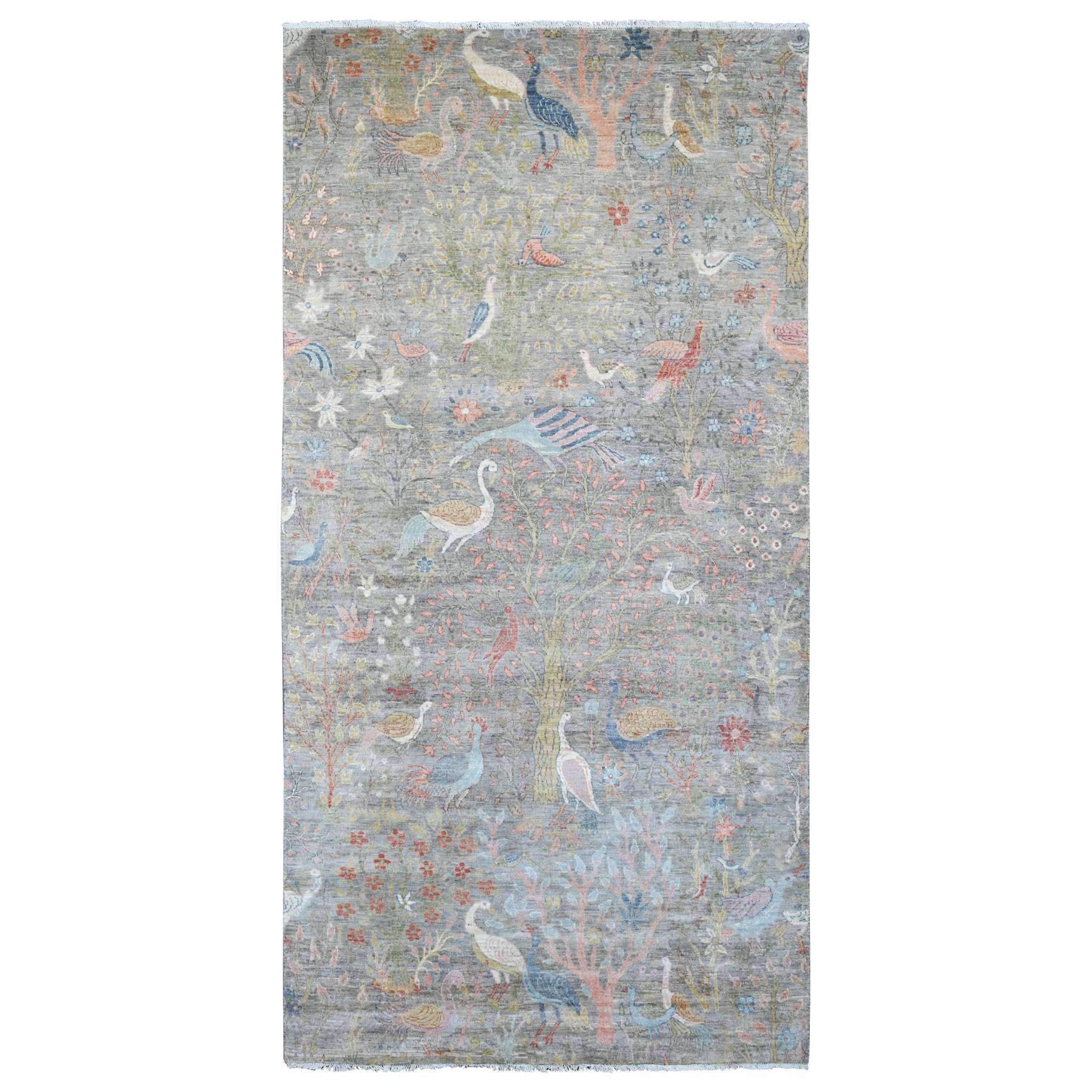 Oushak-And-Peshawar-Hand-Knotted-Rug-104450
