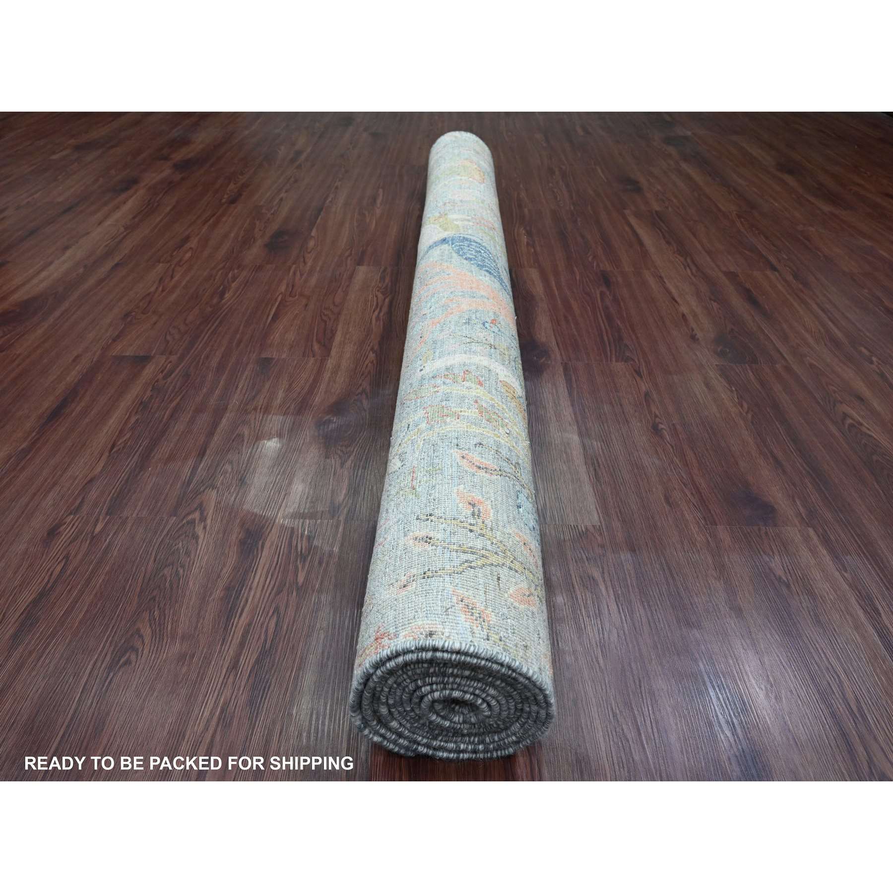 Oushak-And-Peshawar-Hand-Knotted-Rug-104450