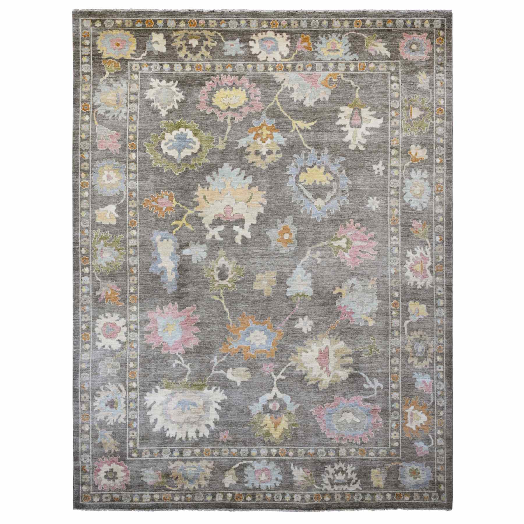 Oushak-And-Peshawar-Hand-Knotted-Rug-104565