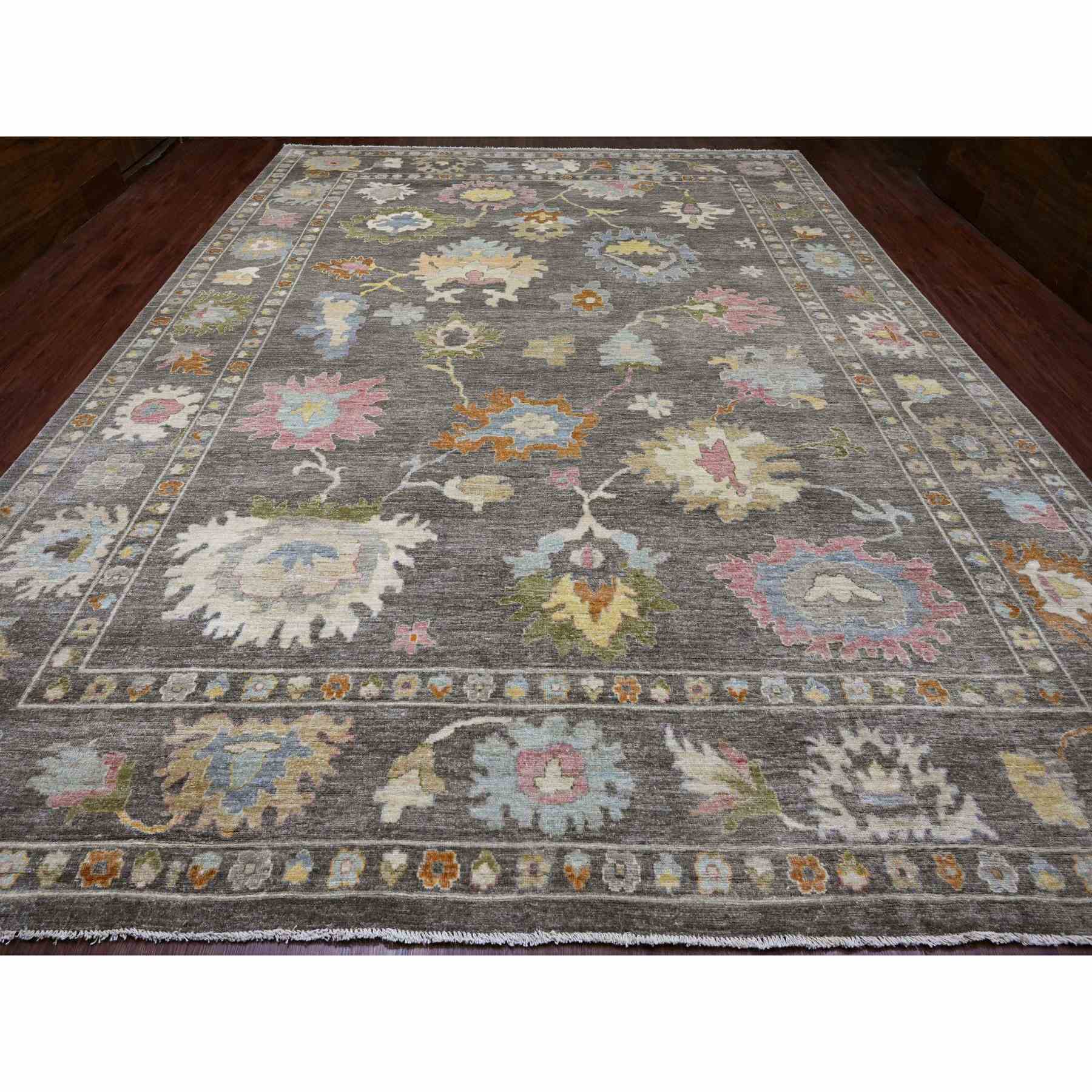 Oushak-And-Peshawar-Hand-Knotted-Rug-104565