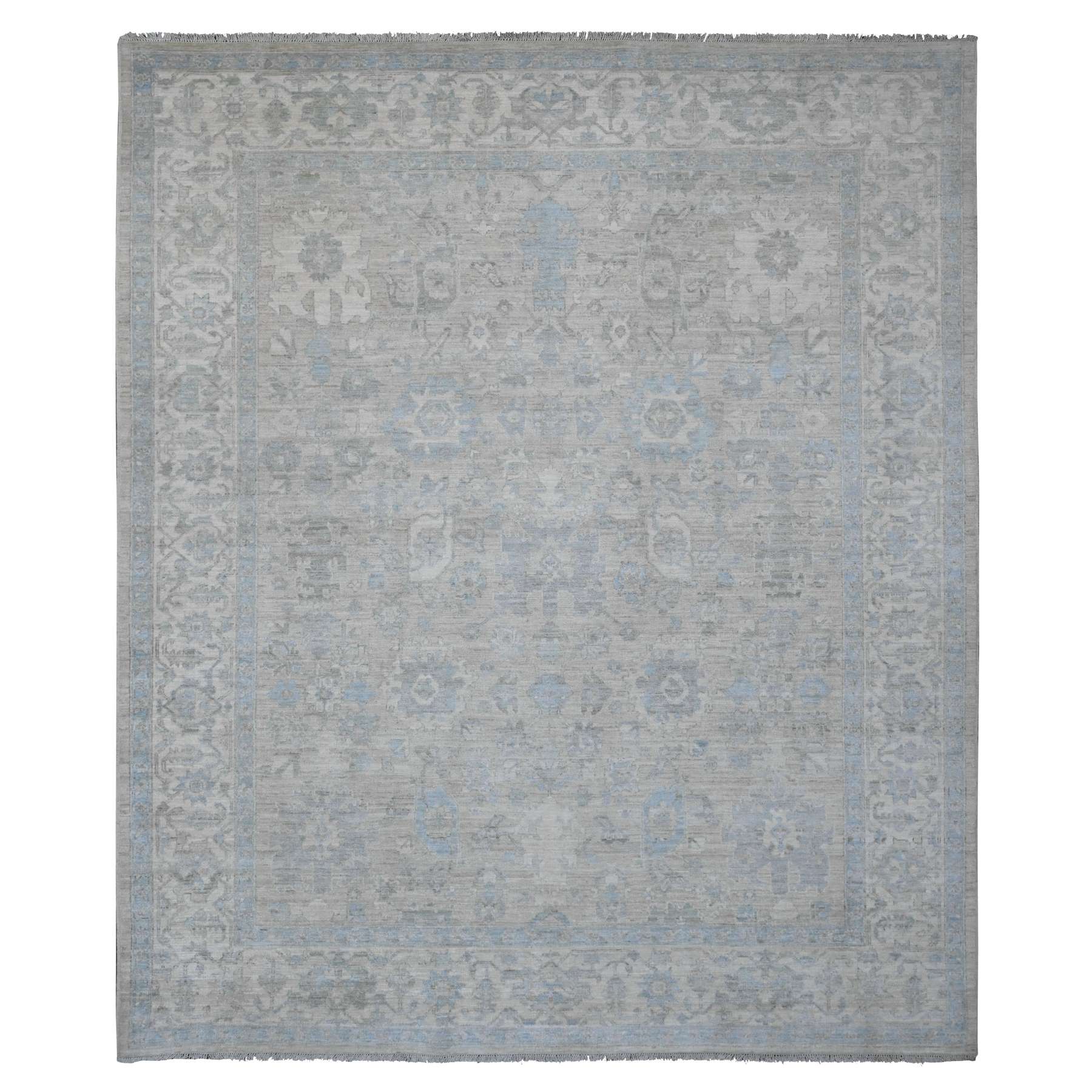 Oushak-And-Peshawar-Hand-Knotted-Rug-104580