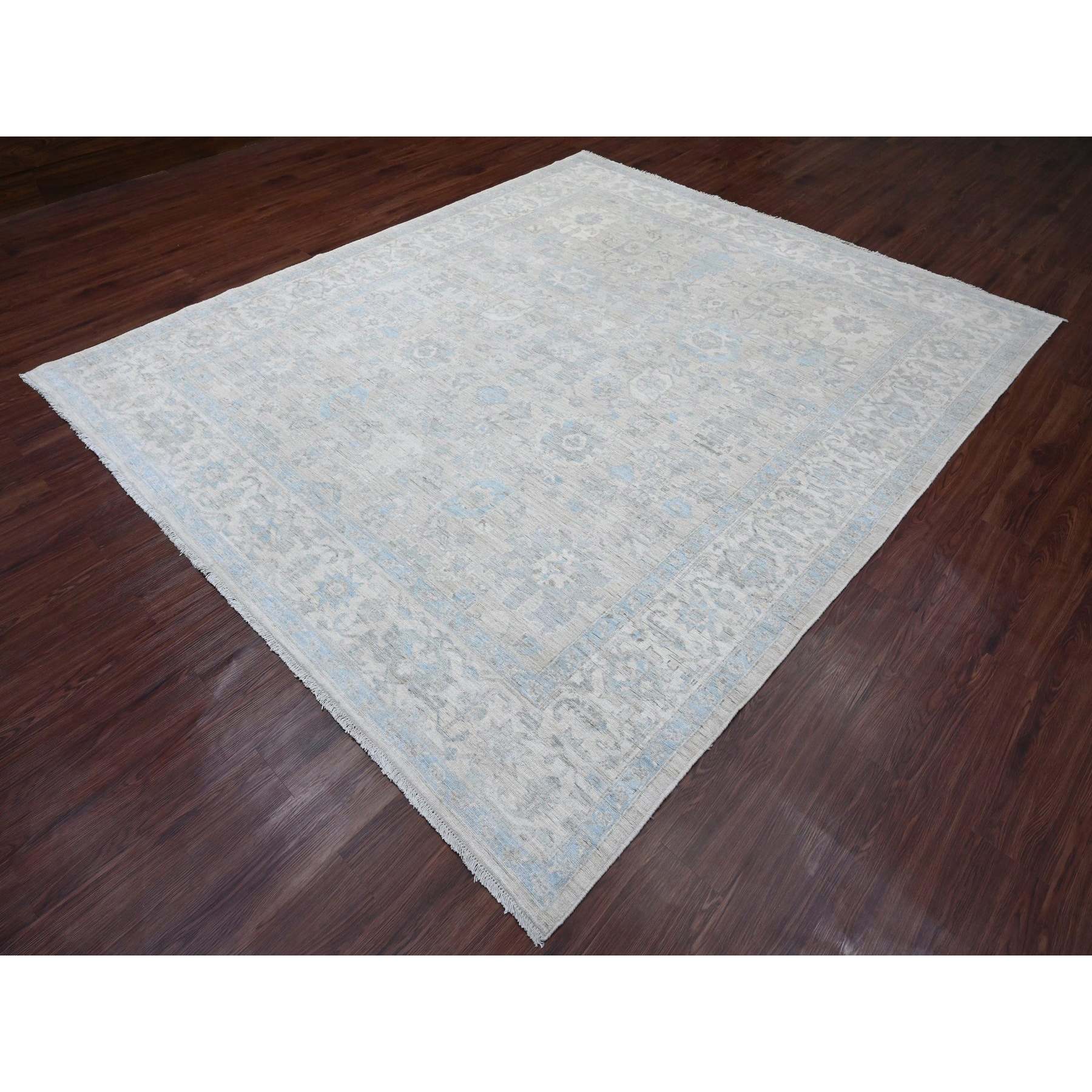 Oushak-And-Peshawar-Hand-Knotted-Rug-104580
