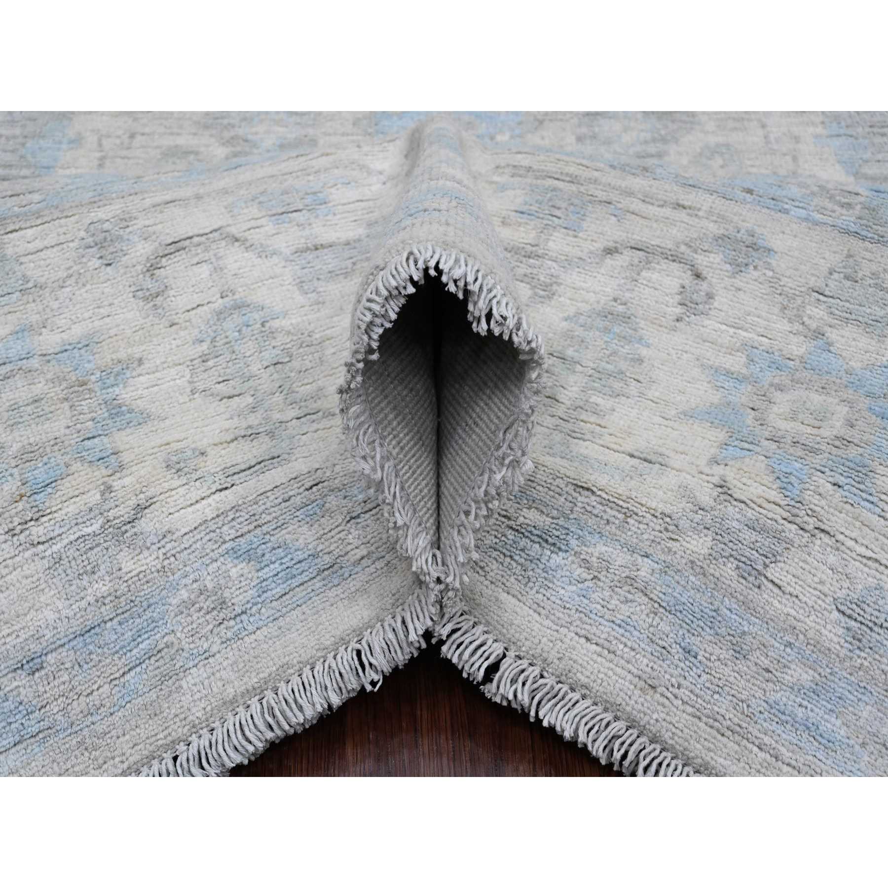 Oushak-And-Peshawar-Hand-Knotted-Rug-104580