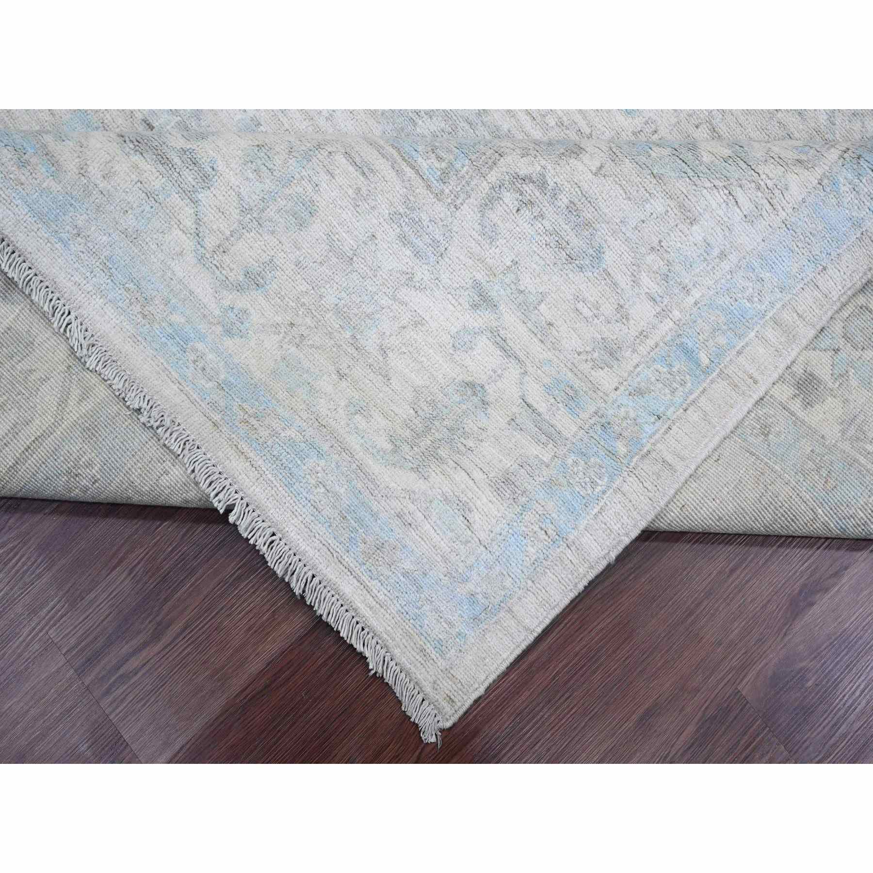 Oushak-And-Peshawar-Hand-Knotted-Rug-104580