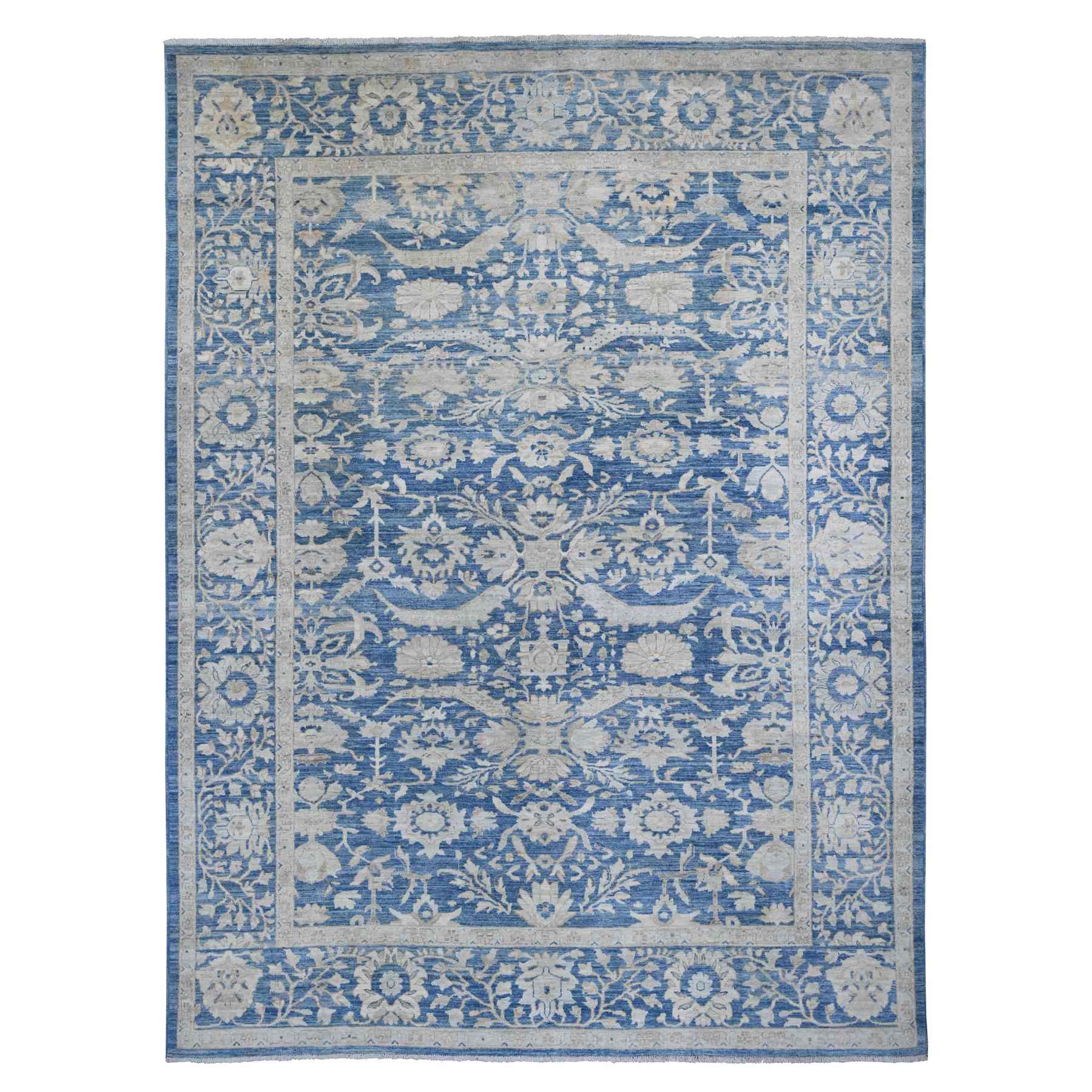 Oushak-And-Peshawar-Hand-Knotted-Rug-104585