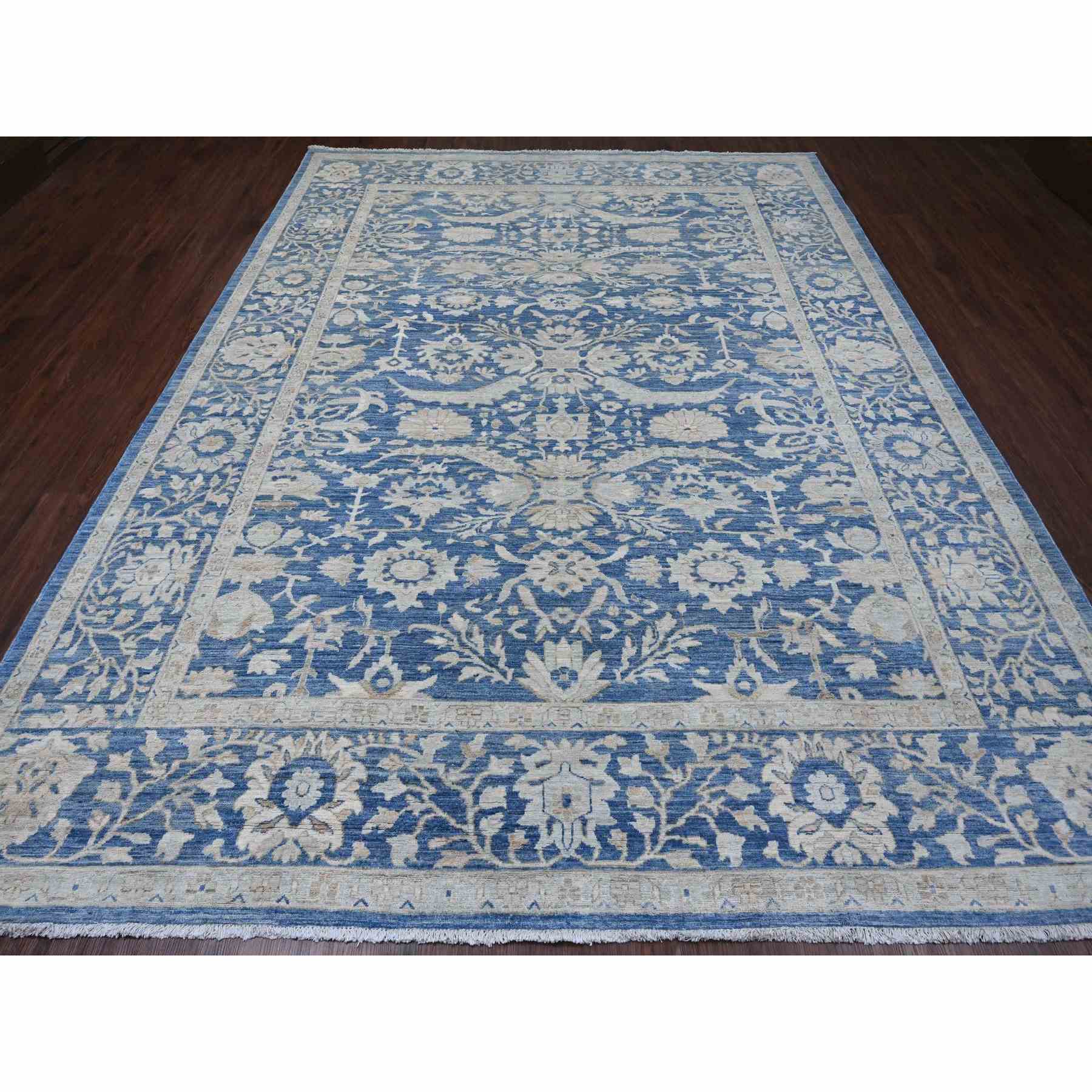 Oushak-And-Peshawar-Hand-Knotted-Rug-104585