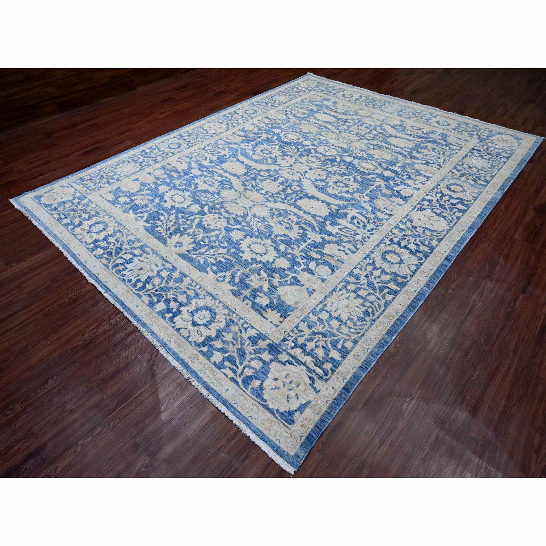Oushak-And-Peshawar-Hand-Knotted-Rug-104585