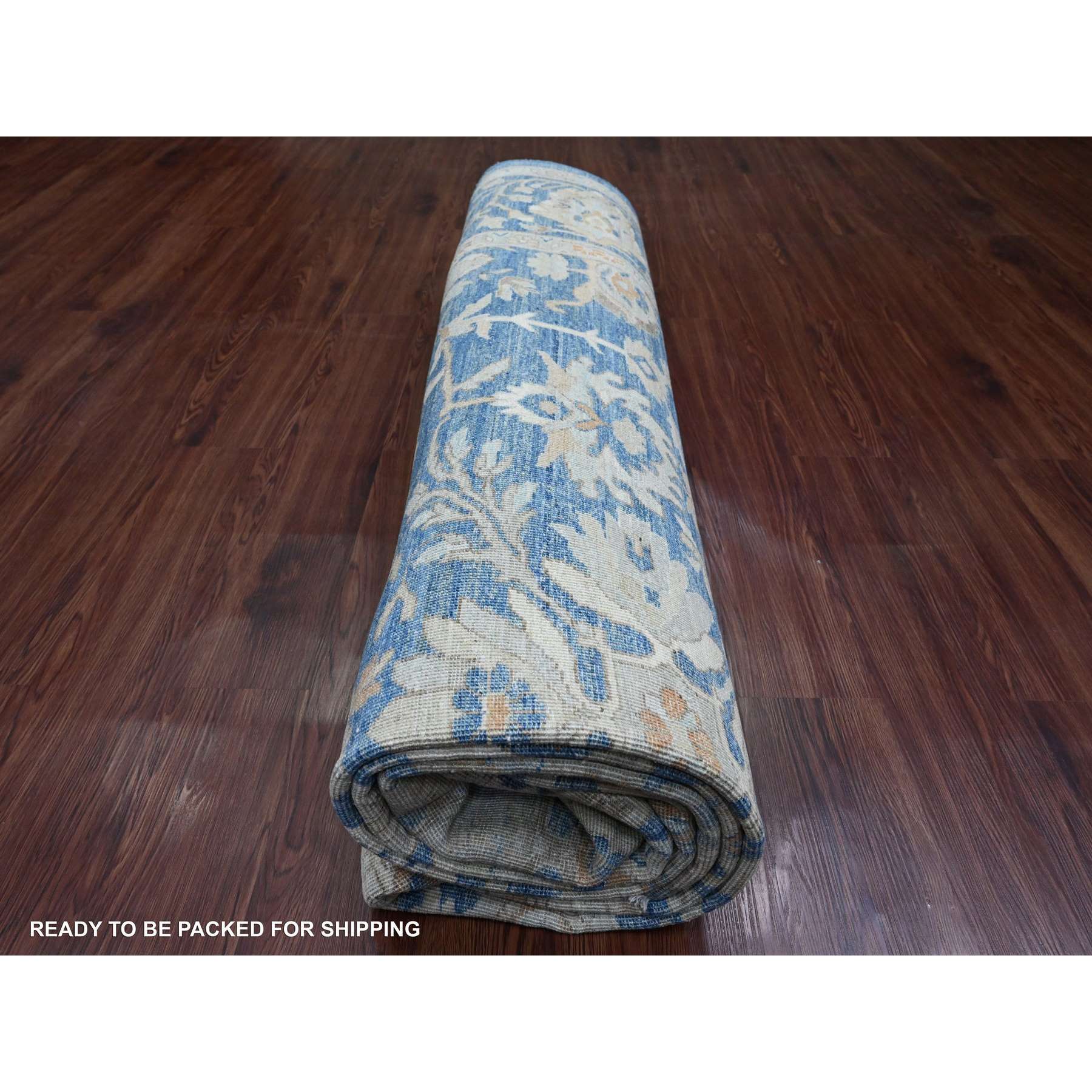 Oushak-And-Peshawar-Hand-Knotted-Rug-104585